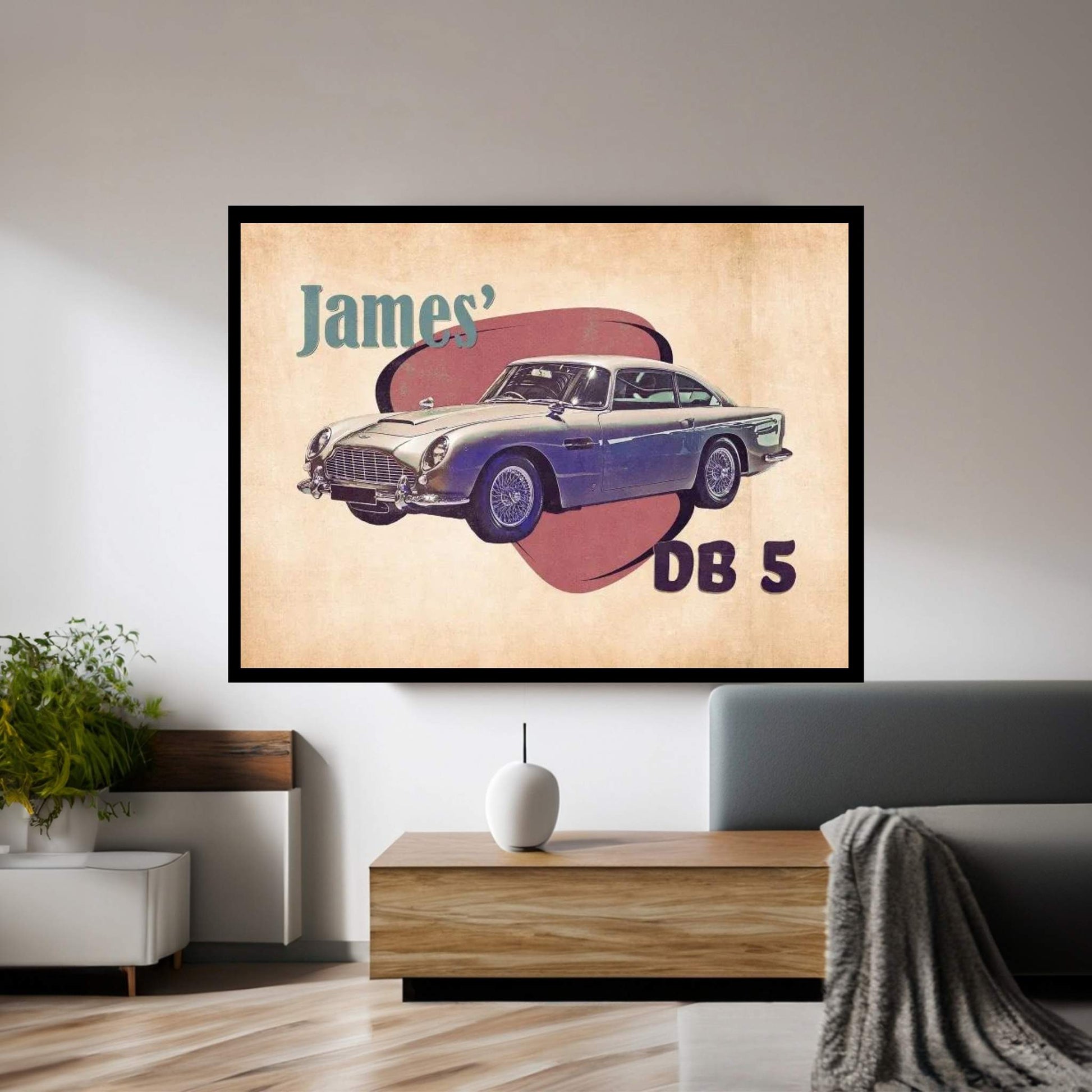 James' Db 5 Canvas Wall Art - Y Canvas