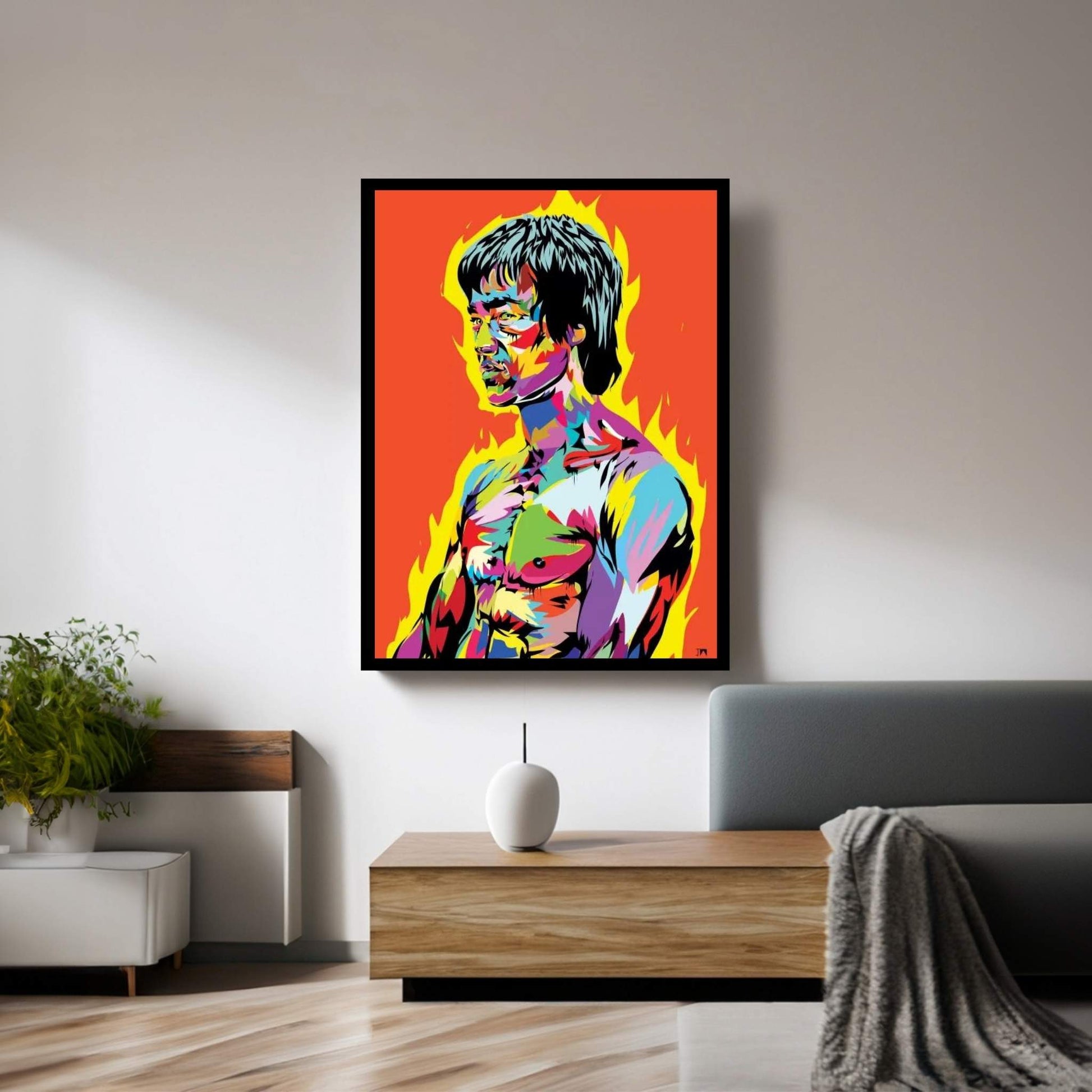 Bruce Lee II Canvas Wall Art - Y Canvas