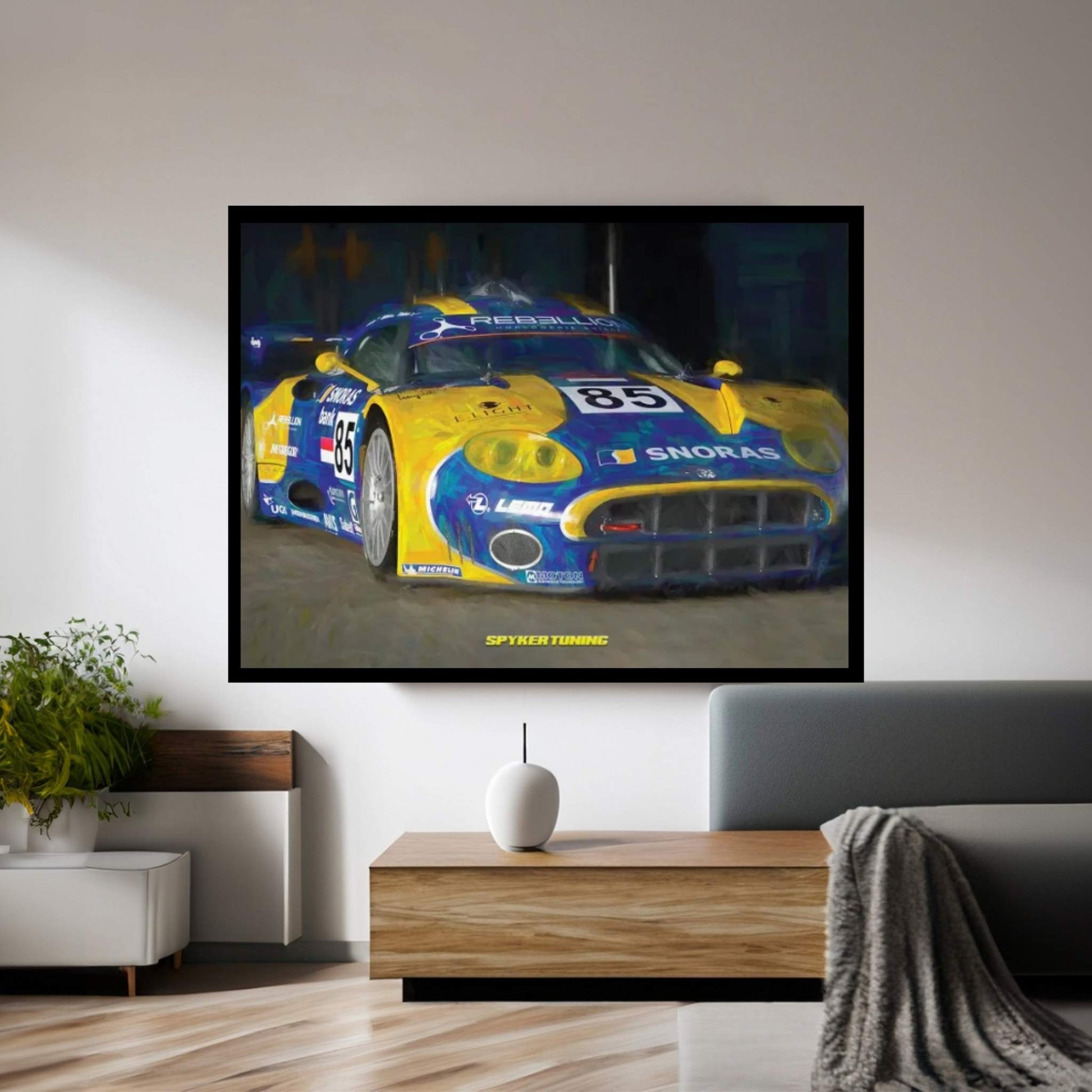 Spyker Tuning In Watercolor Canvas Wall Art - Y Canvas