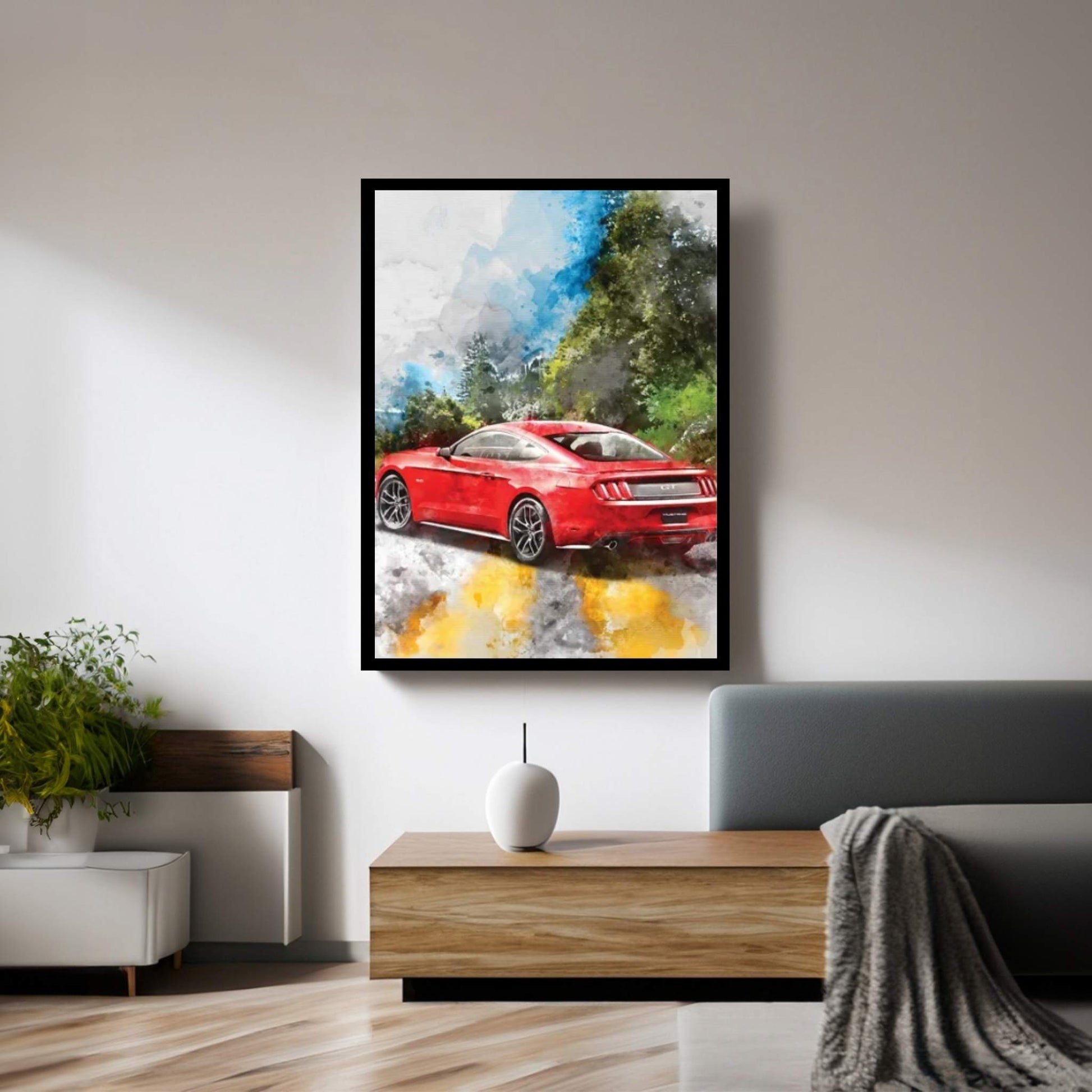 Ford Mustang Canvas Wall Art - Y Canvas