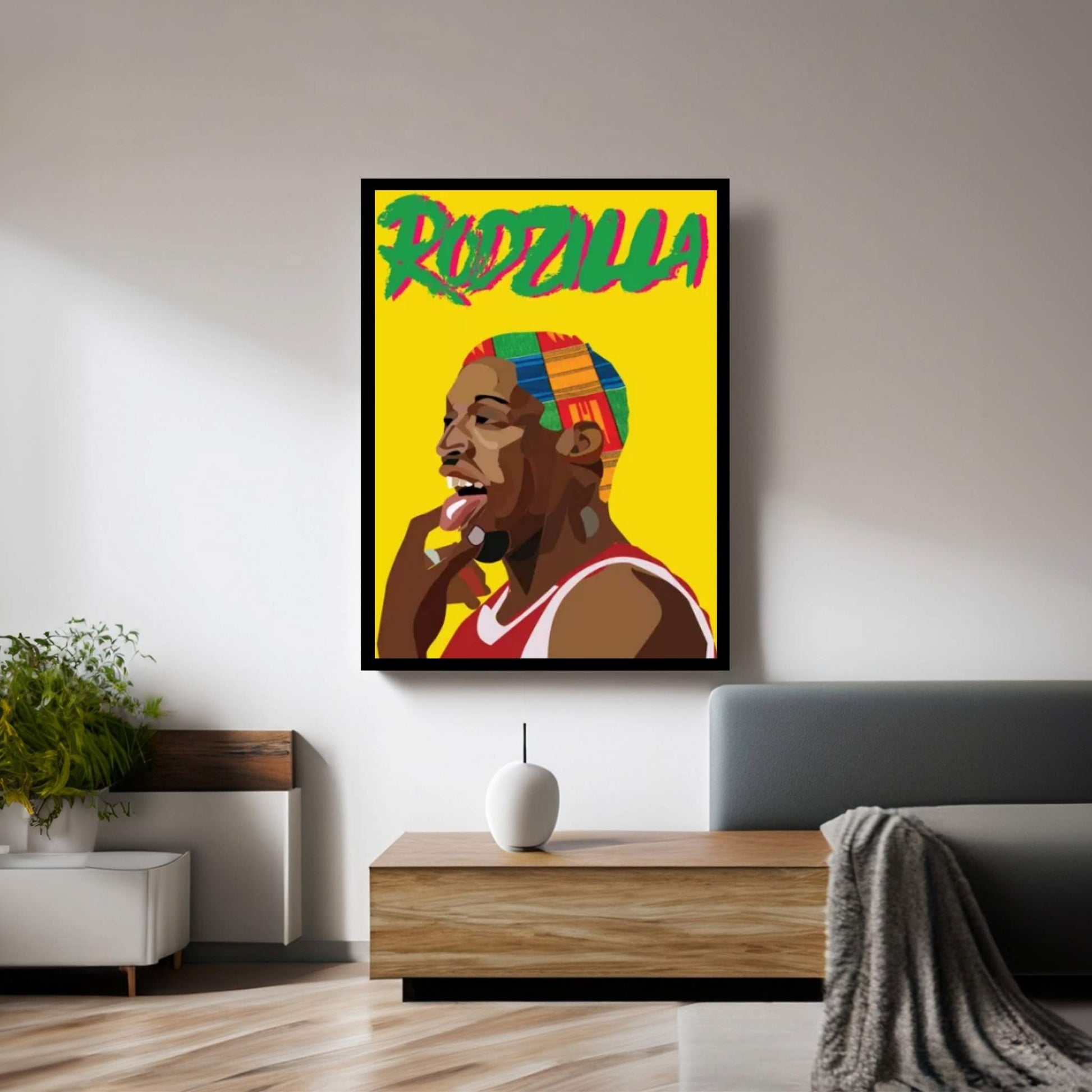 Rodzilla II Canvas Wall Art - Y Canvas