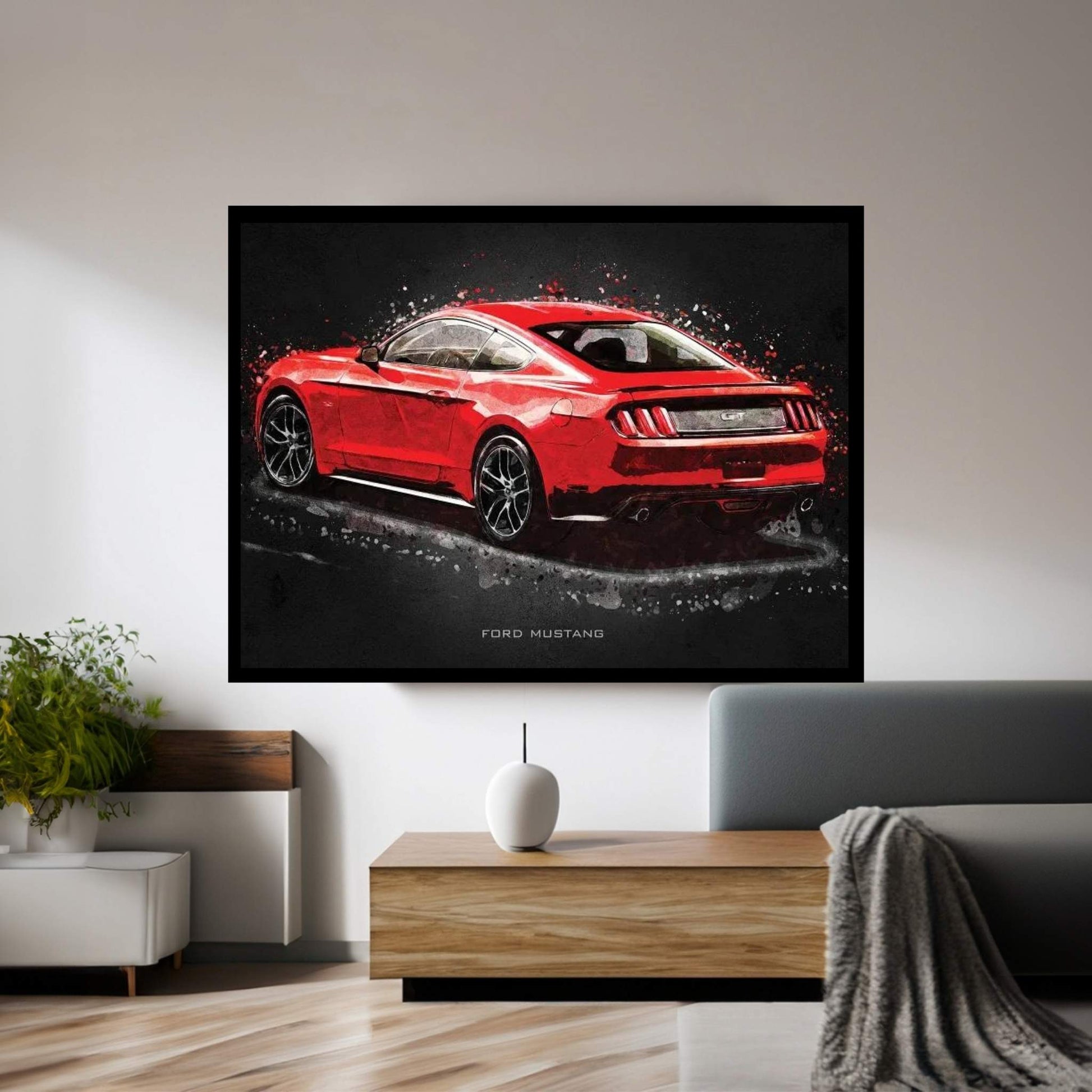 Ford Mustang Acrylic Canvas Wall Art - Y Canvas