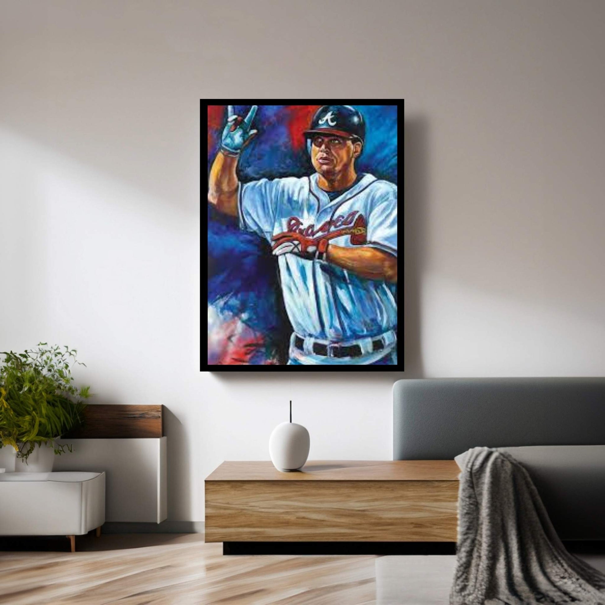 Chipper (Chipper Jones) Canvas Wall Art - Y Canvas