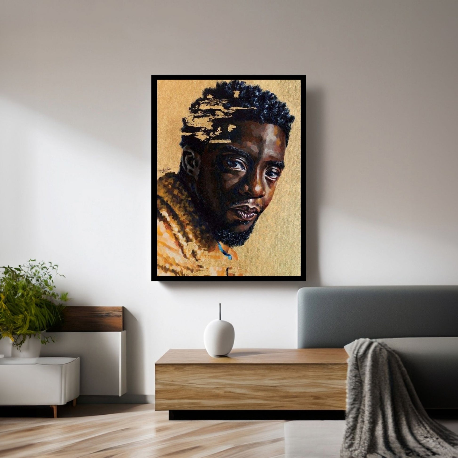 Chadwick Boseman Canvas Wall Art - Y Canvas