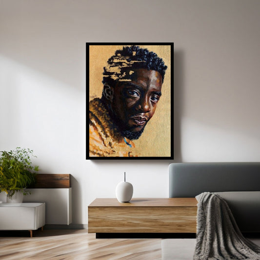 Chadwick Boseman Canvas Wall Art - Y Canvas