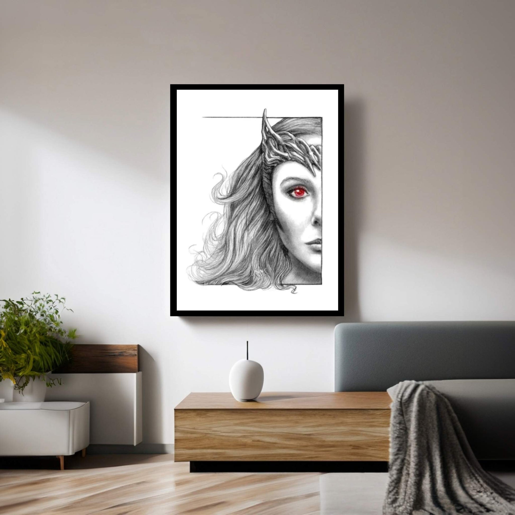 Scarlet Witch Canvas Wall Art - Y Canvas