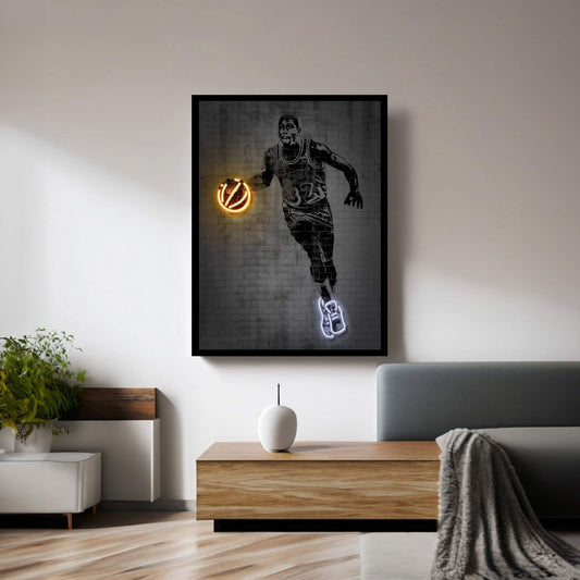 Magic Johnson Canvas Wall Art - Y Canvas