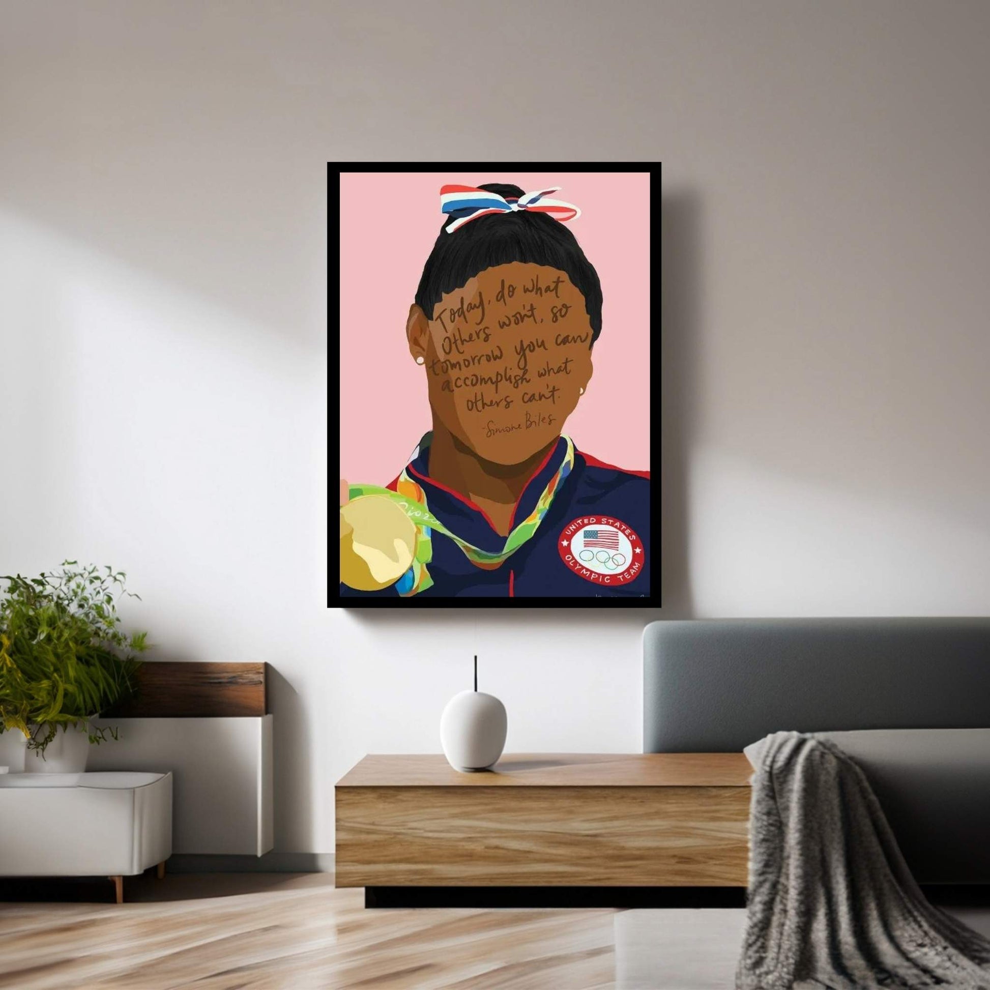 Simone Biles Canvas Wall Art - Y Canvas