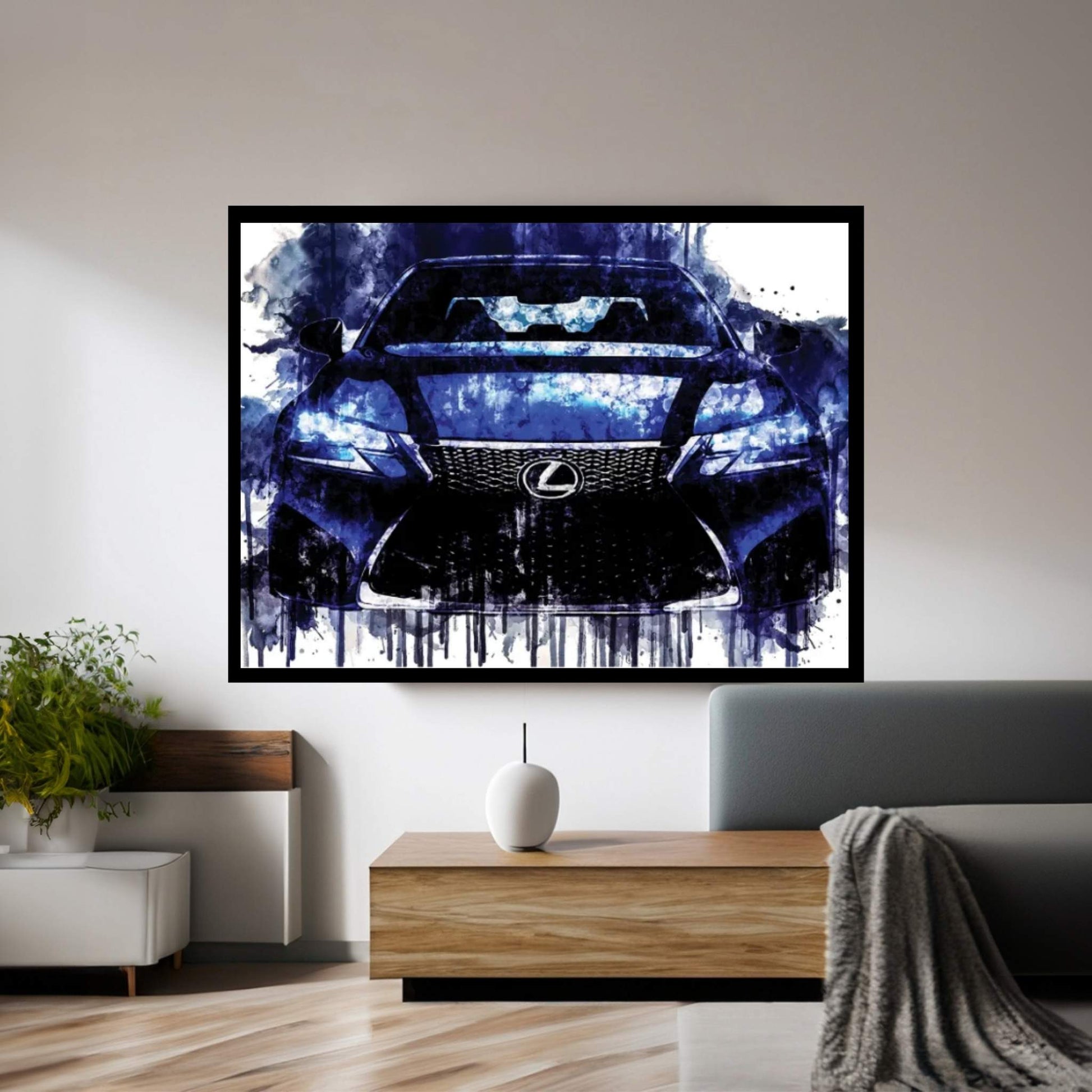 Car 2017 Lexus GS F Luxury Sedan Canvas Wall Art - Y Canvas