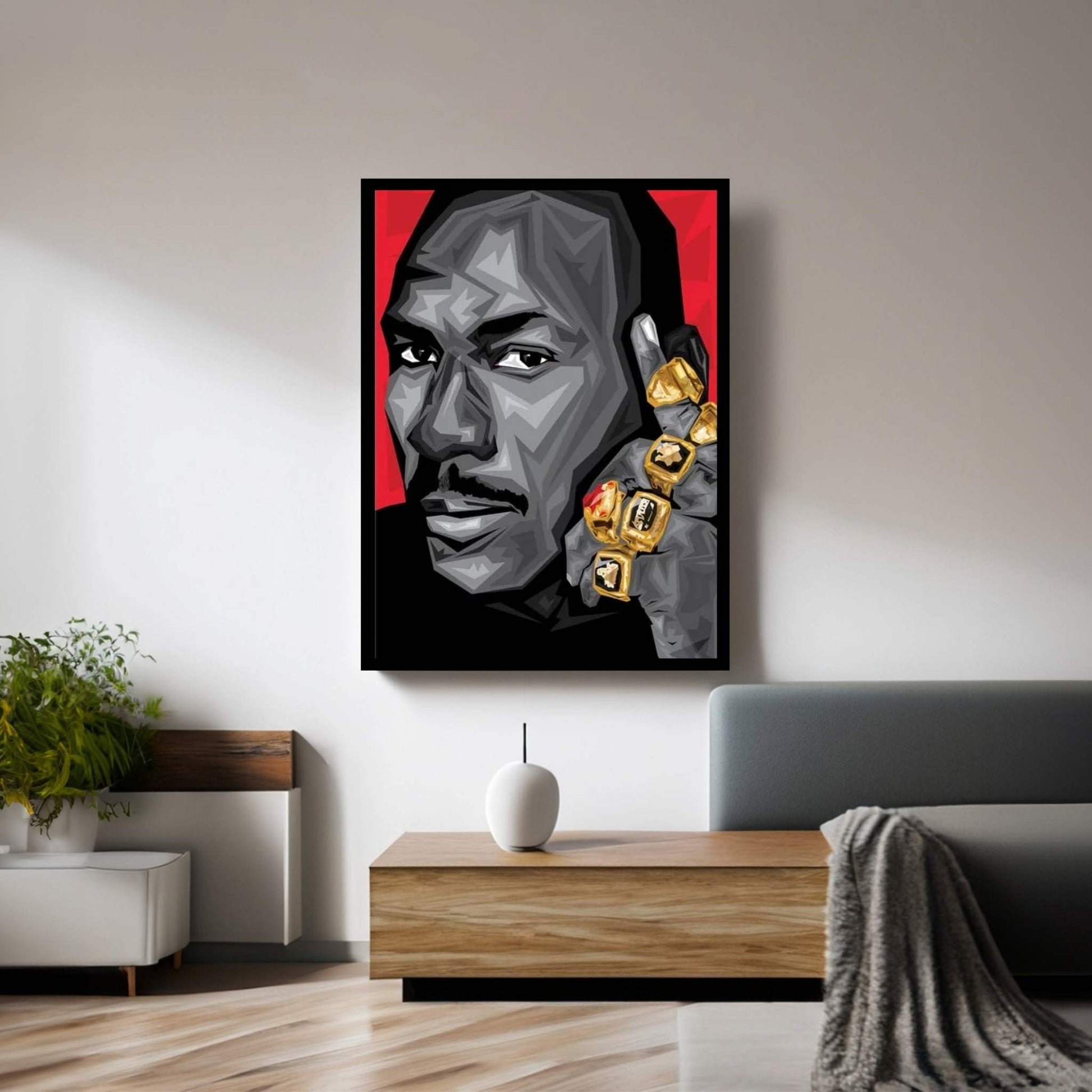 GOAT MJ Canvas Wall Art - Y Canvas