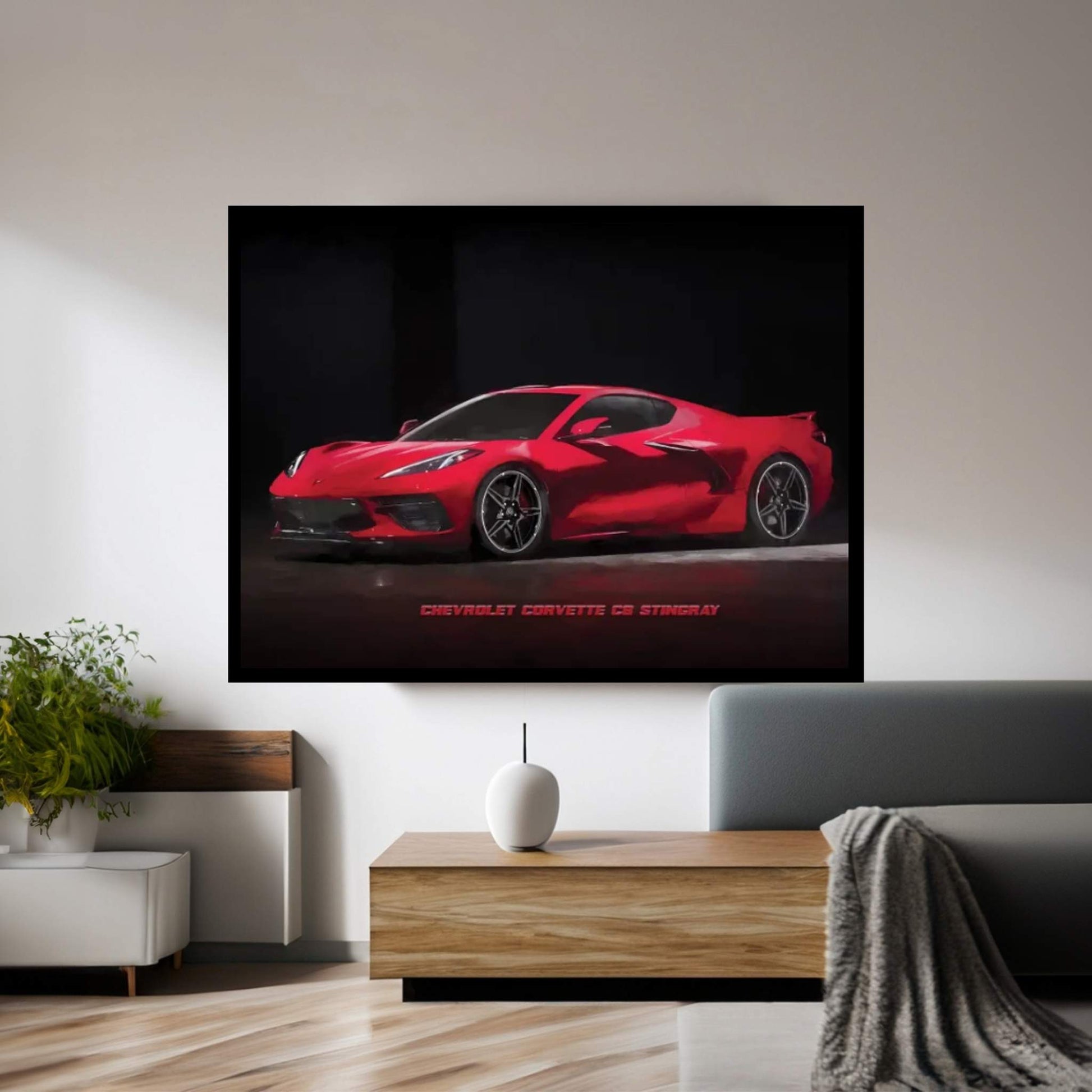 Chevrolet Corvette Stingray Canvas Wall Art - Y Canvas