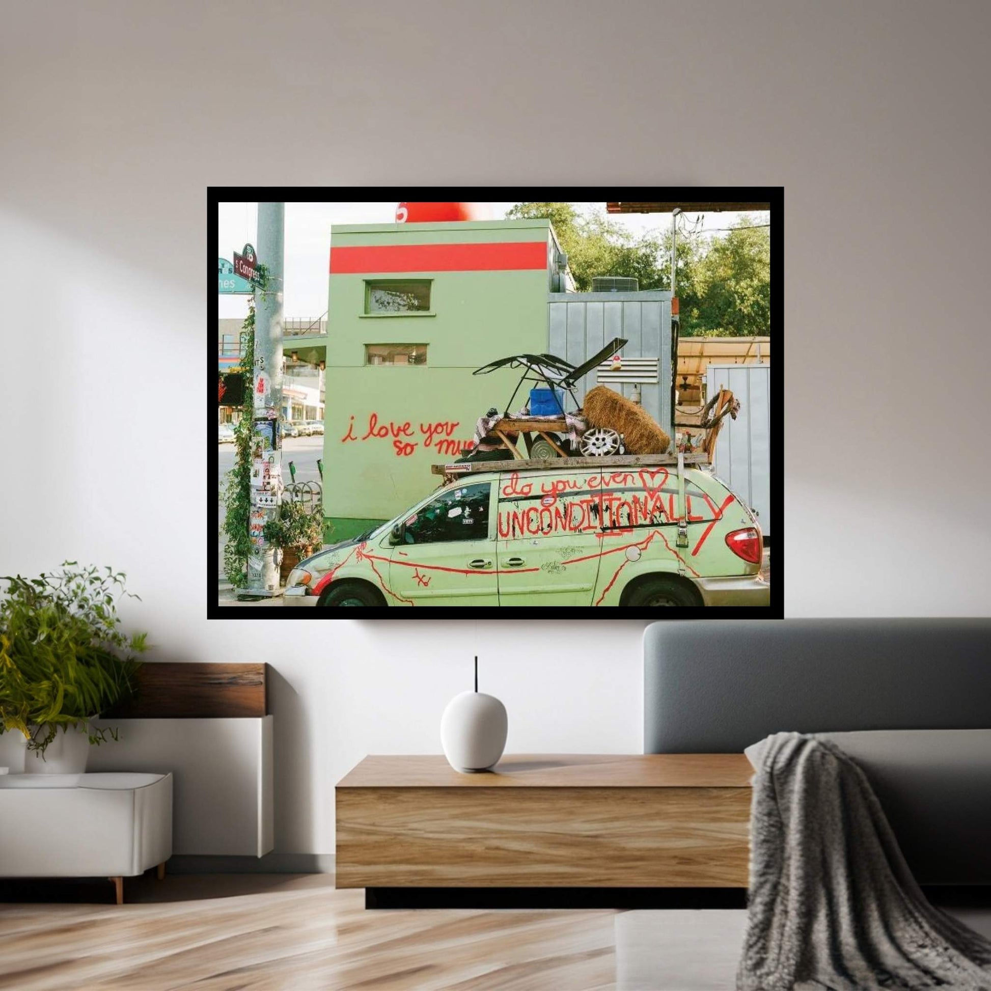 I Love You Austin Canvas Wall Art - Y Canvas