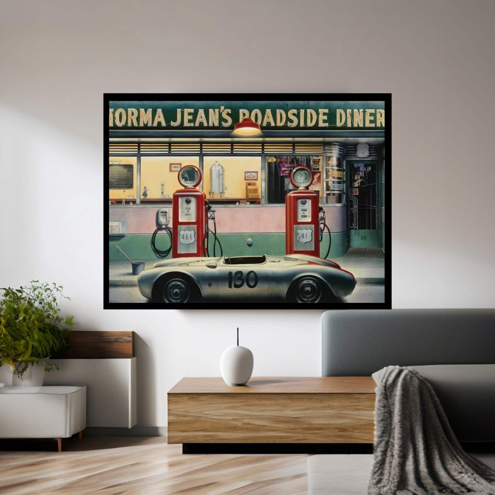 Destiny Highway Calendar Girl Canvas Wall Art - Y Canvas