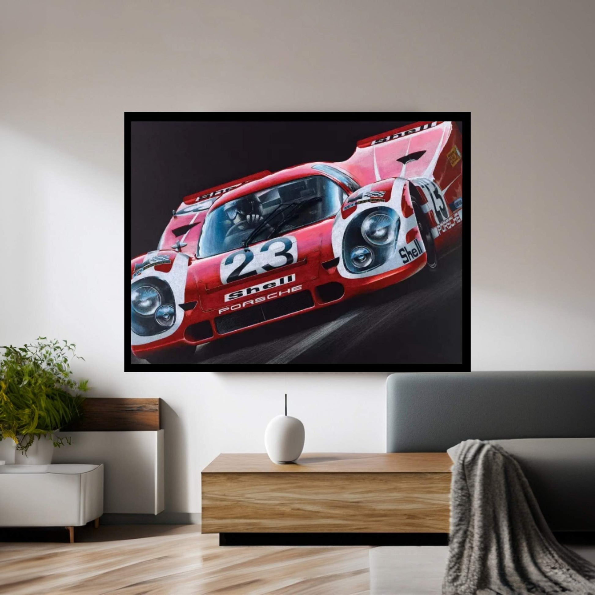 Porsche 917 Canvas Wall Art - Y Canvas
