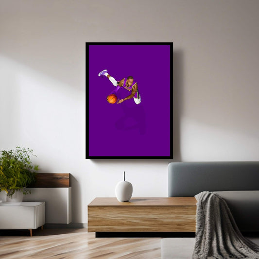 Frequent Fliers Lebron Canvas Wall Art - Y Canvas