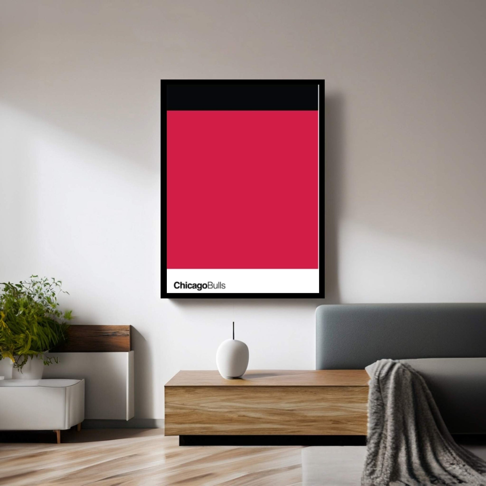 Chicago Bulls Basketball Canvas Wall Art - Y Canvas