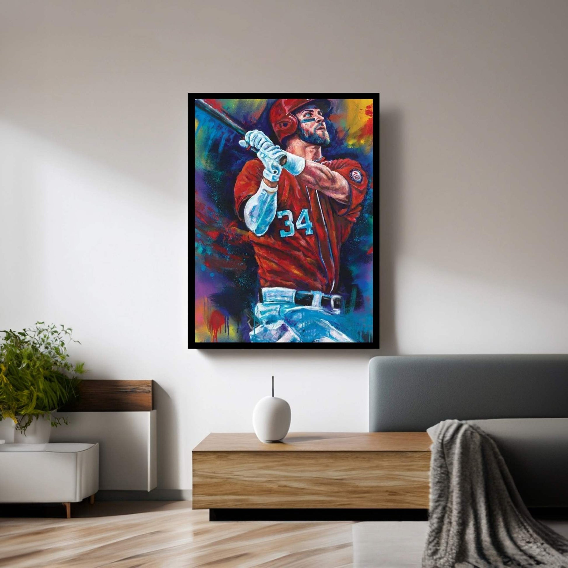 Bryce Harper Canvas Wall Art - Y Canvas