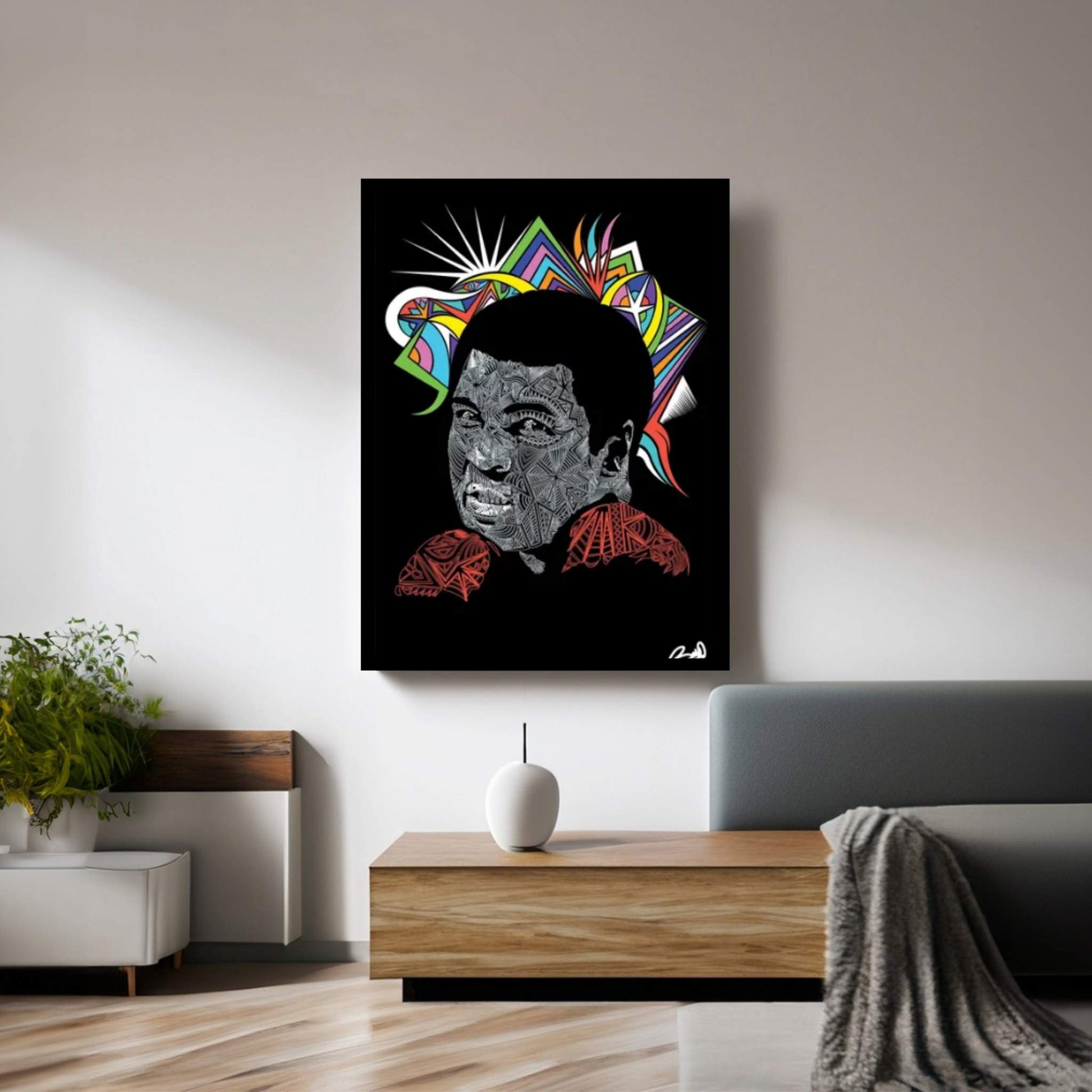 Ali Canvas Wall Art - Y Canvas