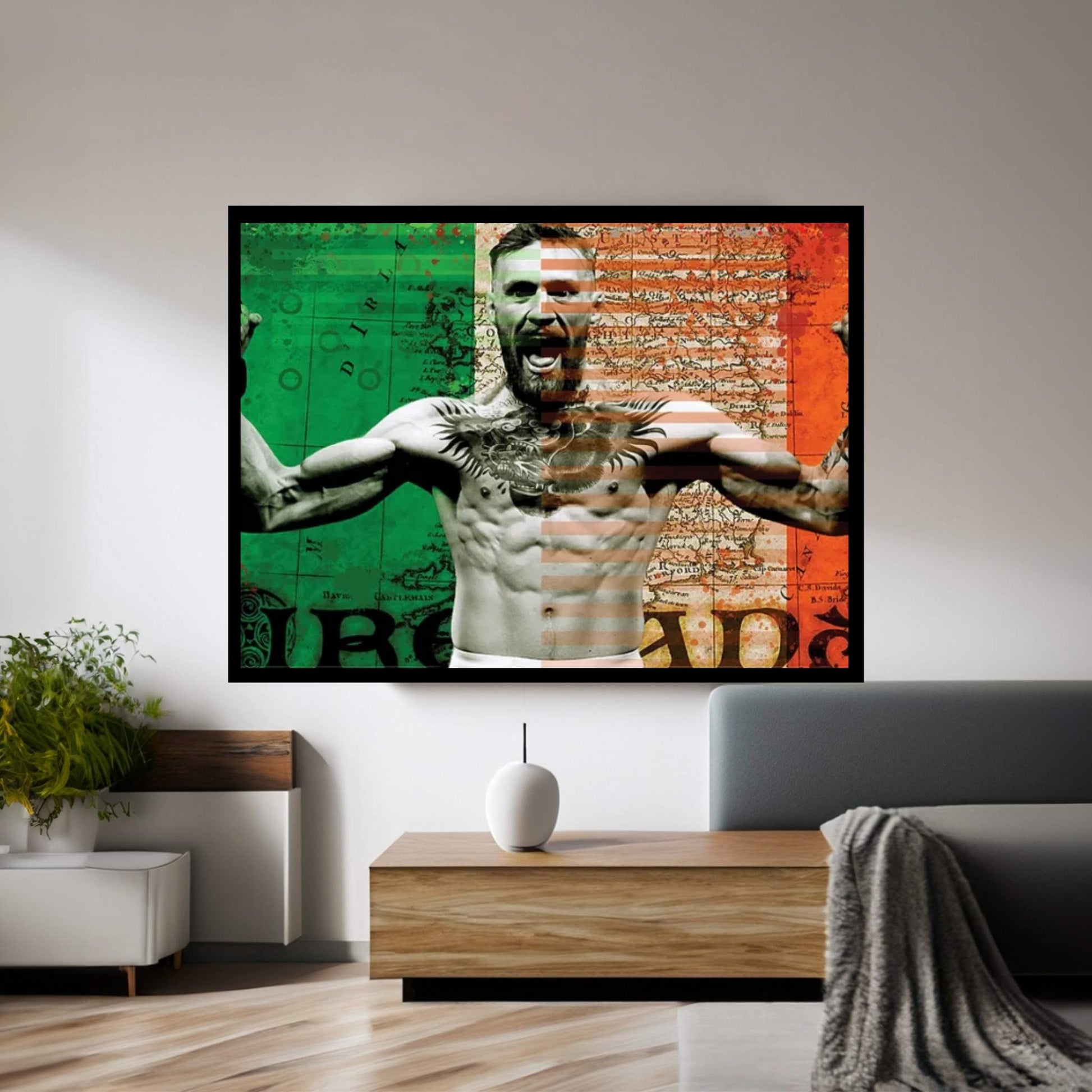Ireland Flag Mcgregor Canvas Wall Art - Y Canvas