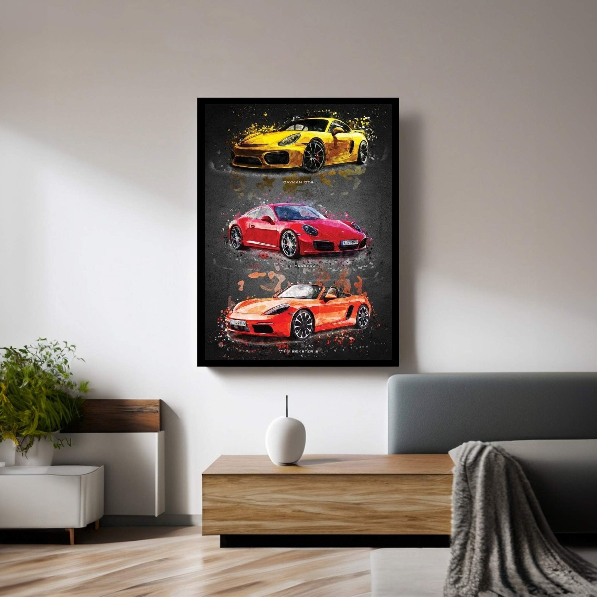 Porsche2 Canvas Wall Art - Y Canvas