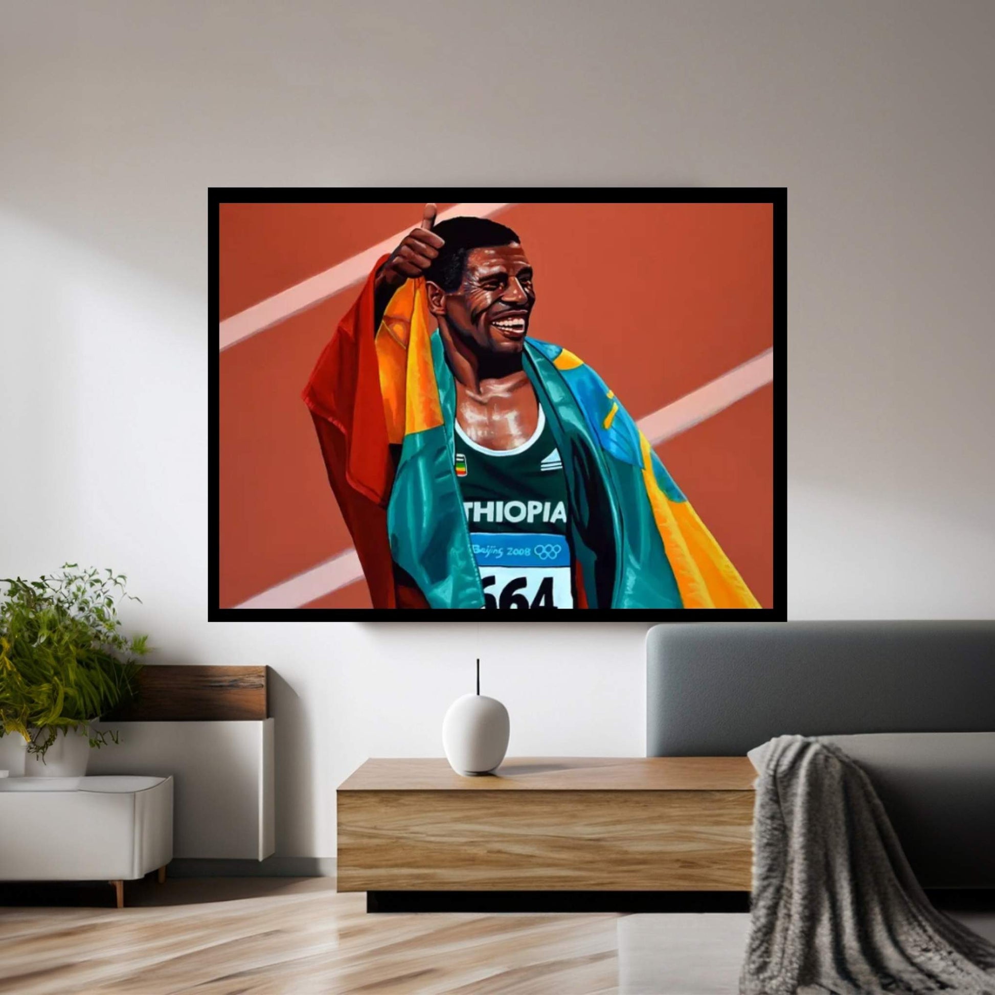 Haile Gebrselassie Canvas Wall Art - Y Canvas