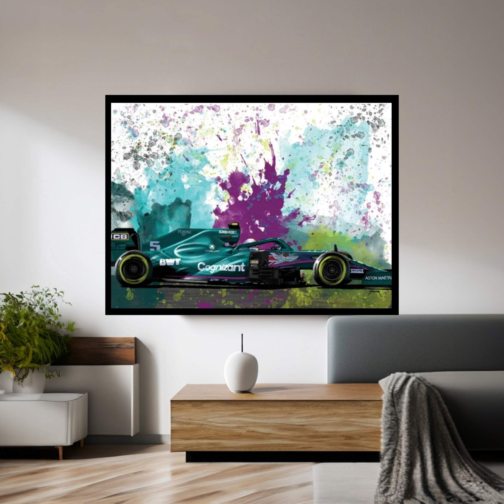 Russel's Racecar Canvas Wall Art - Y Canvas