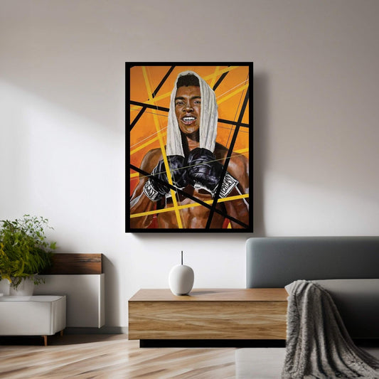 Young Ali Canvas Wall Art - Y Canvas