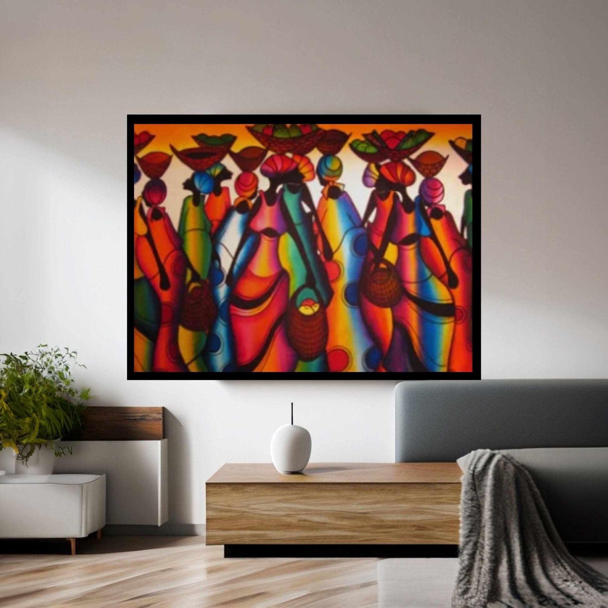African Wall Art | Abstract African art | Canvas Wall Art ,Abstract Canvas Art - Y Canvas