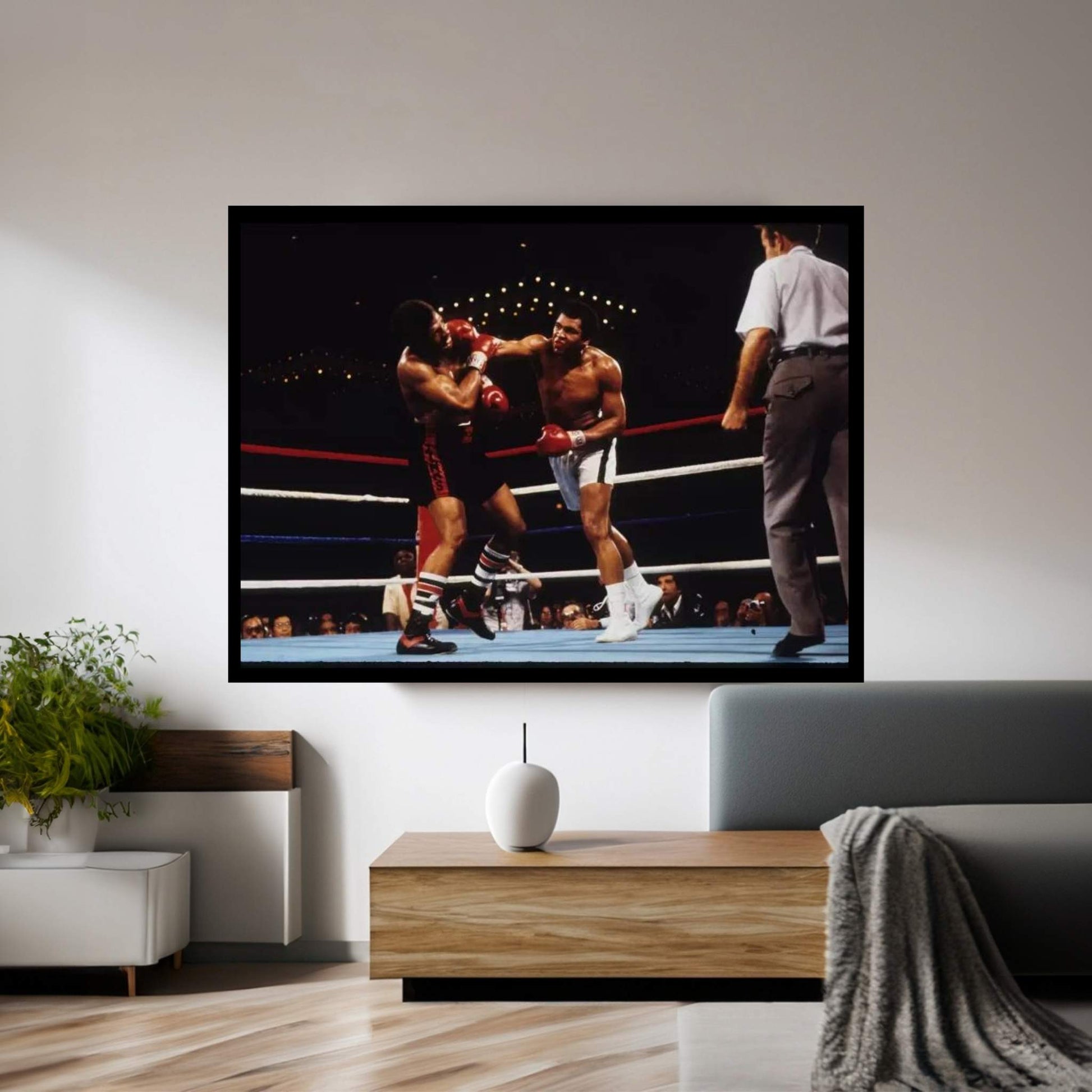 Overhand Right Connects, February 15th, 1978 Canvas Wall Art - Y Canvas