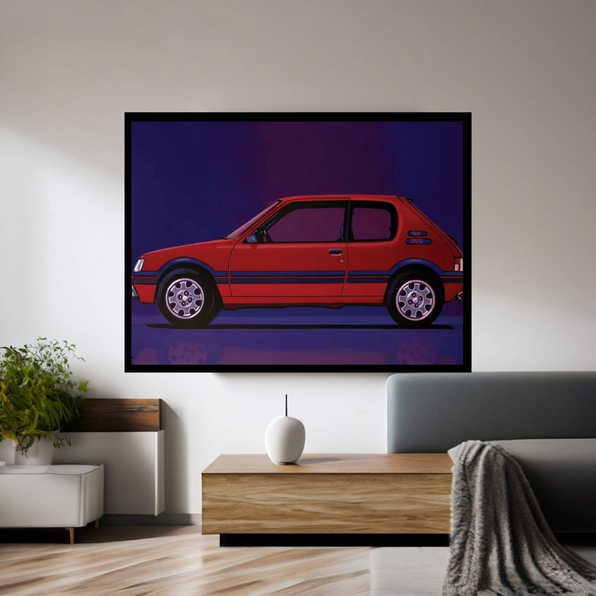 Peugeot 205 GTI 1984 Canvas Wall Art - Y Canvas