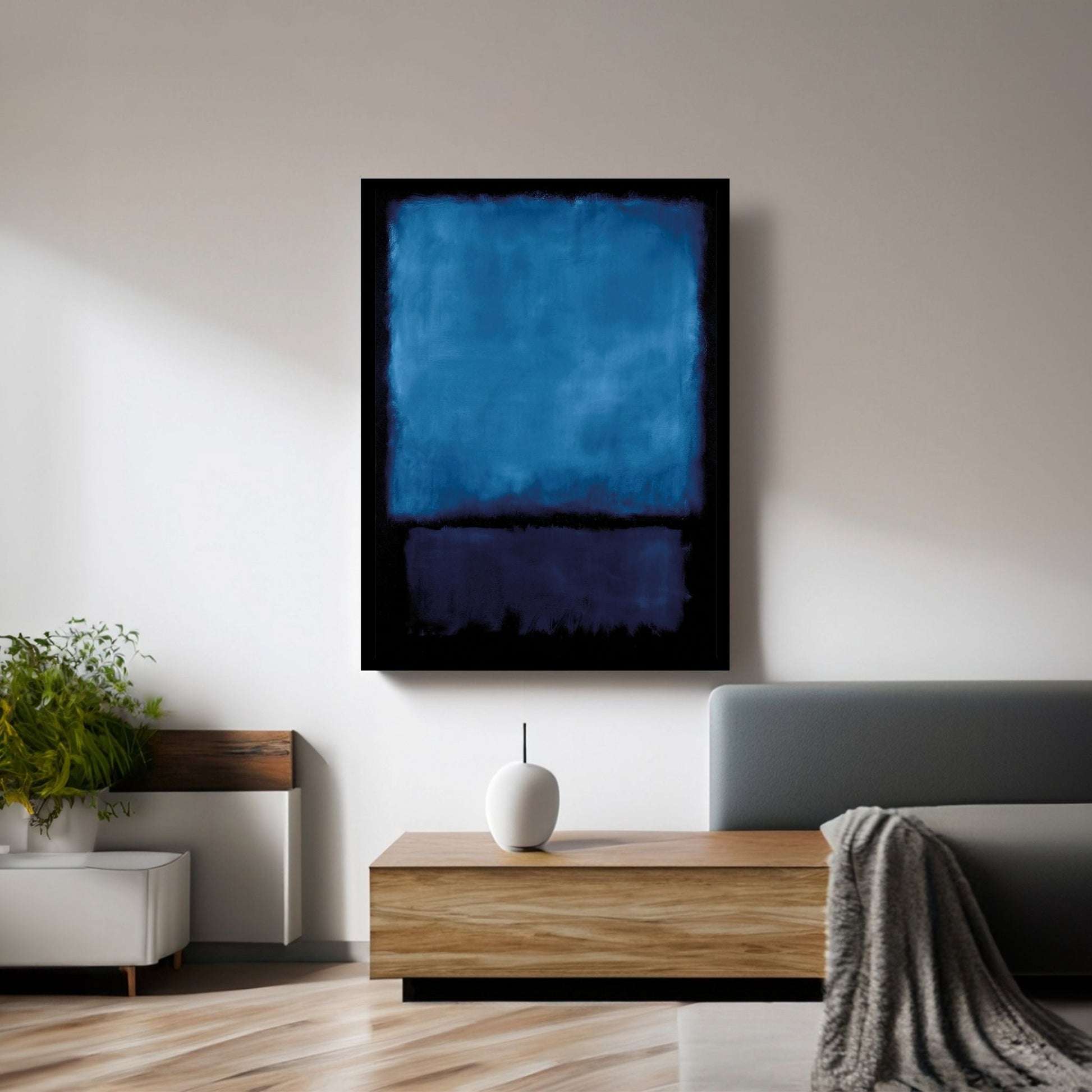 Mark Rothko Canvas Wall Art Print Blue Black YCanvas.com