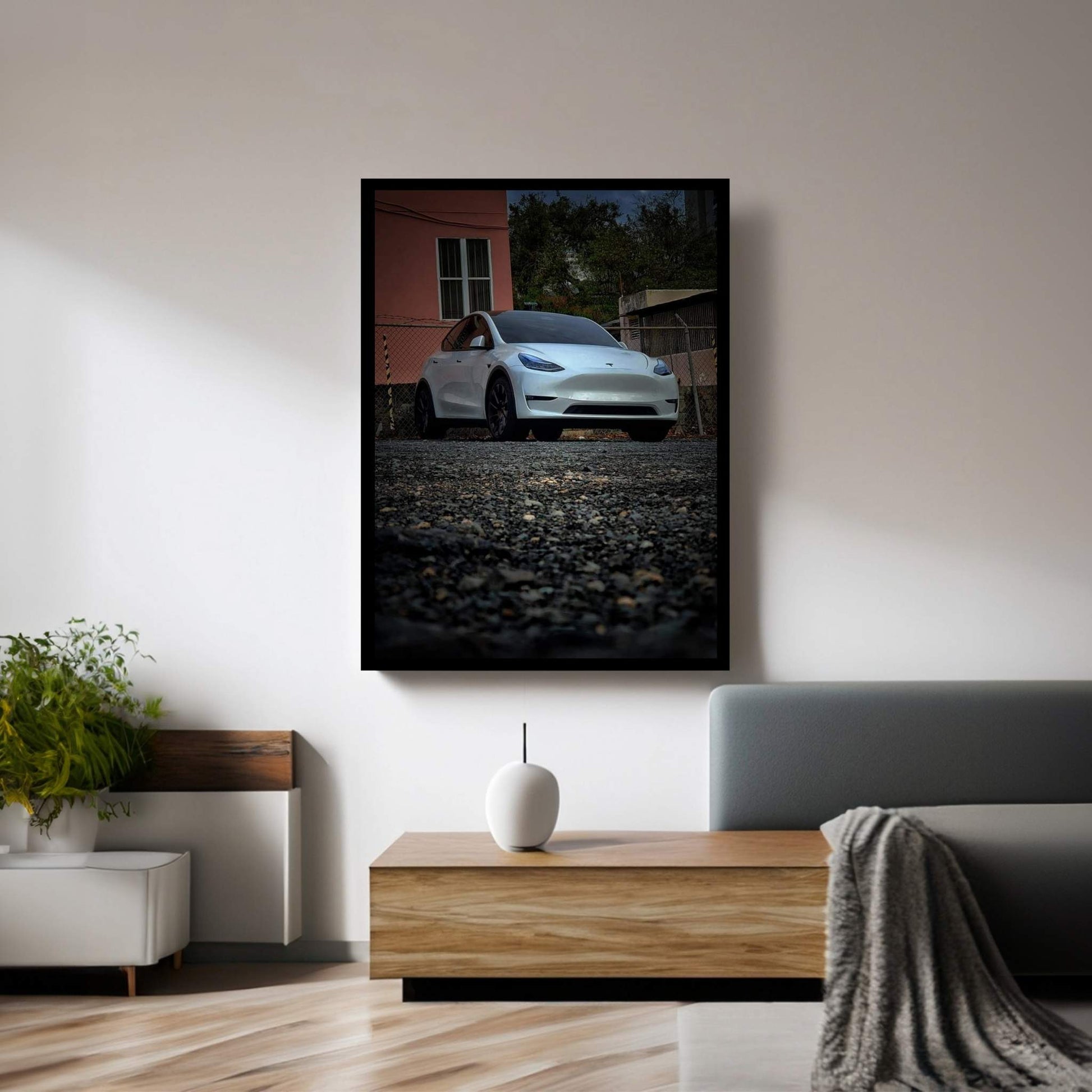 Tesla Canvas Wall Art - Y Canvas