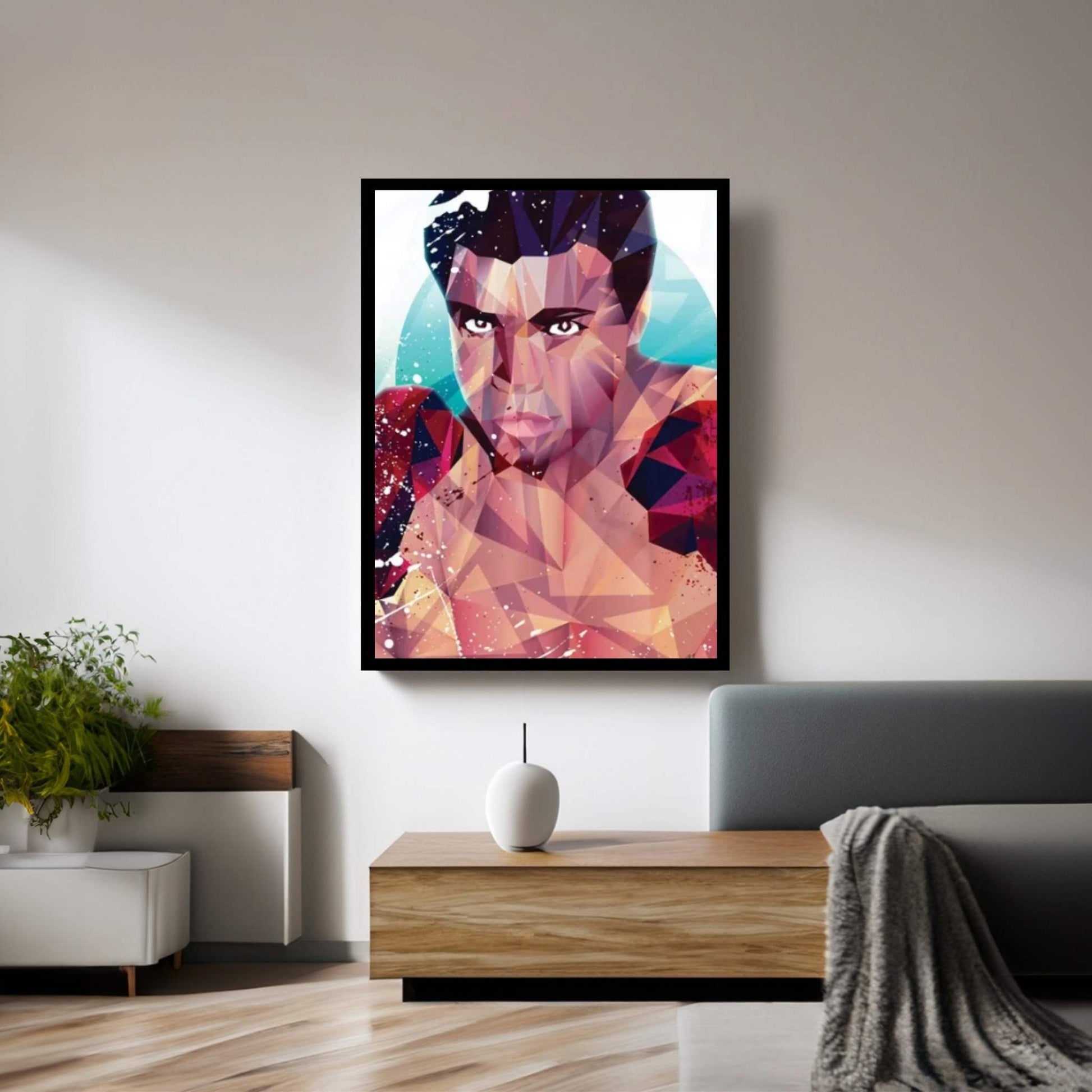 Courageous Ali Canvas Wall Art - Y Canvas