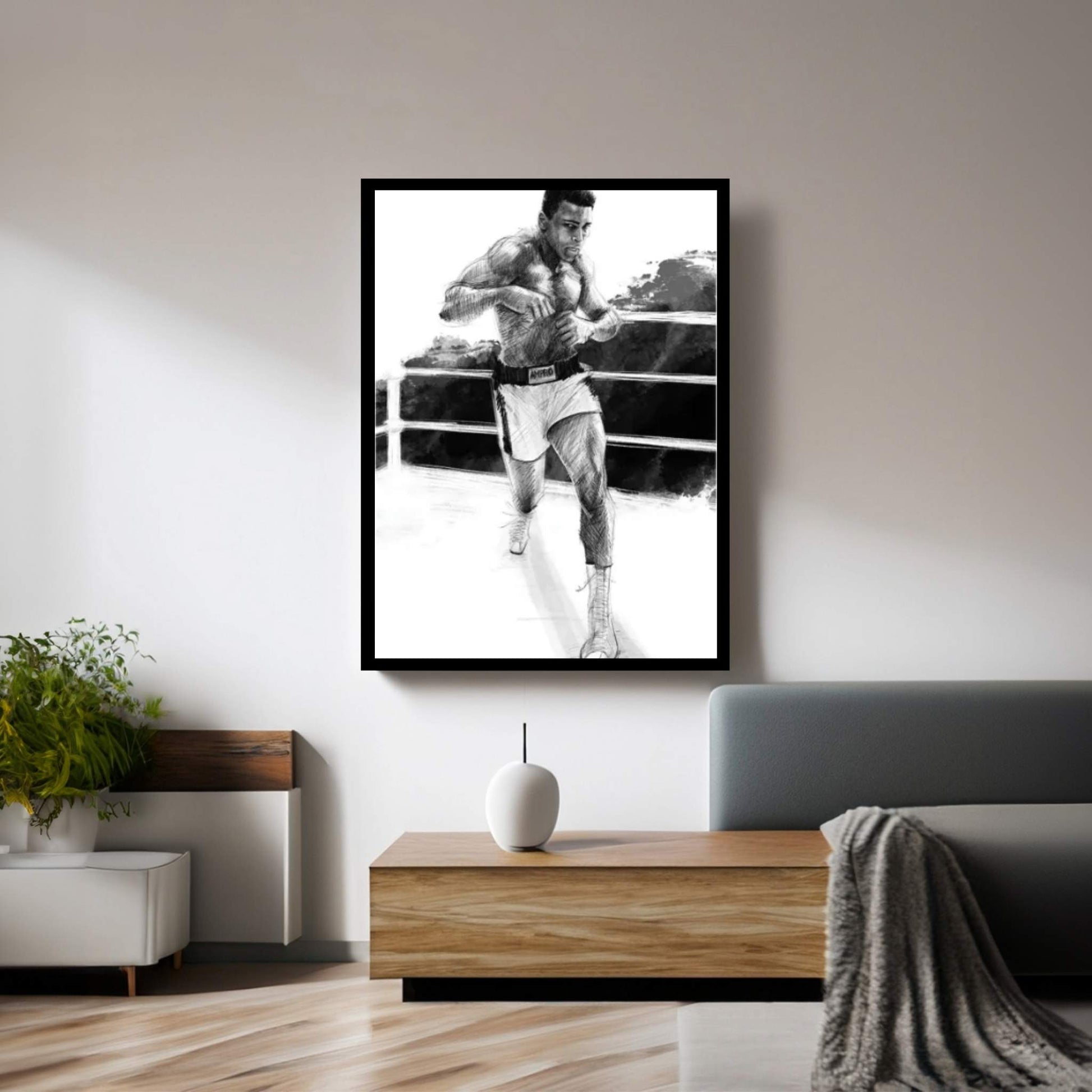 Muhammad Ali Canvas Wall Art - Y Canvas