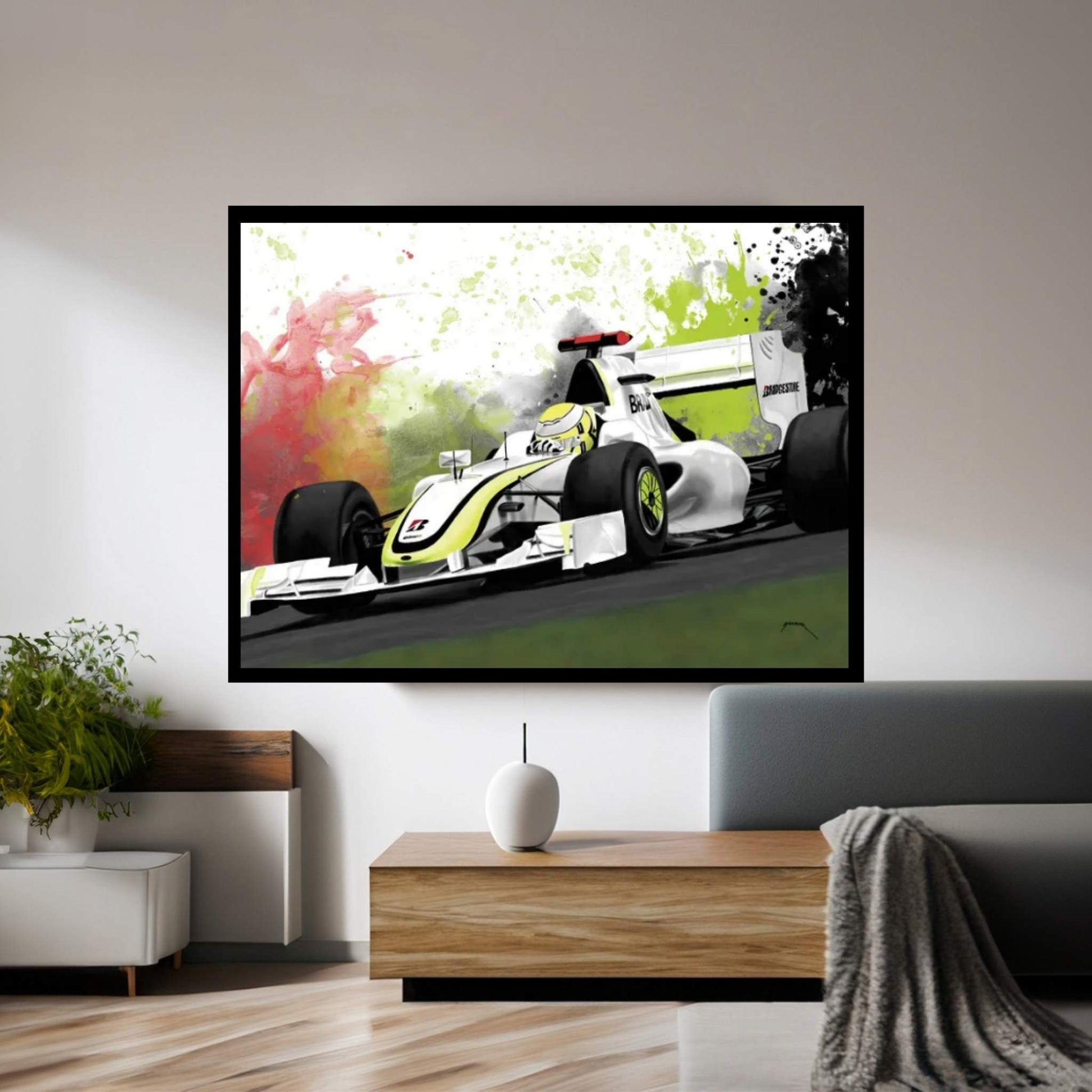 Button Canvas Wall Art - Y Canvas