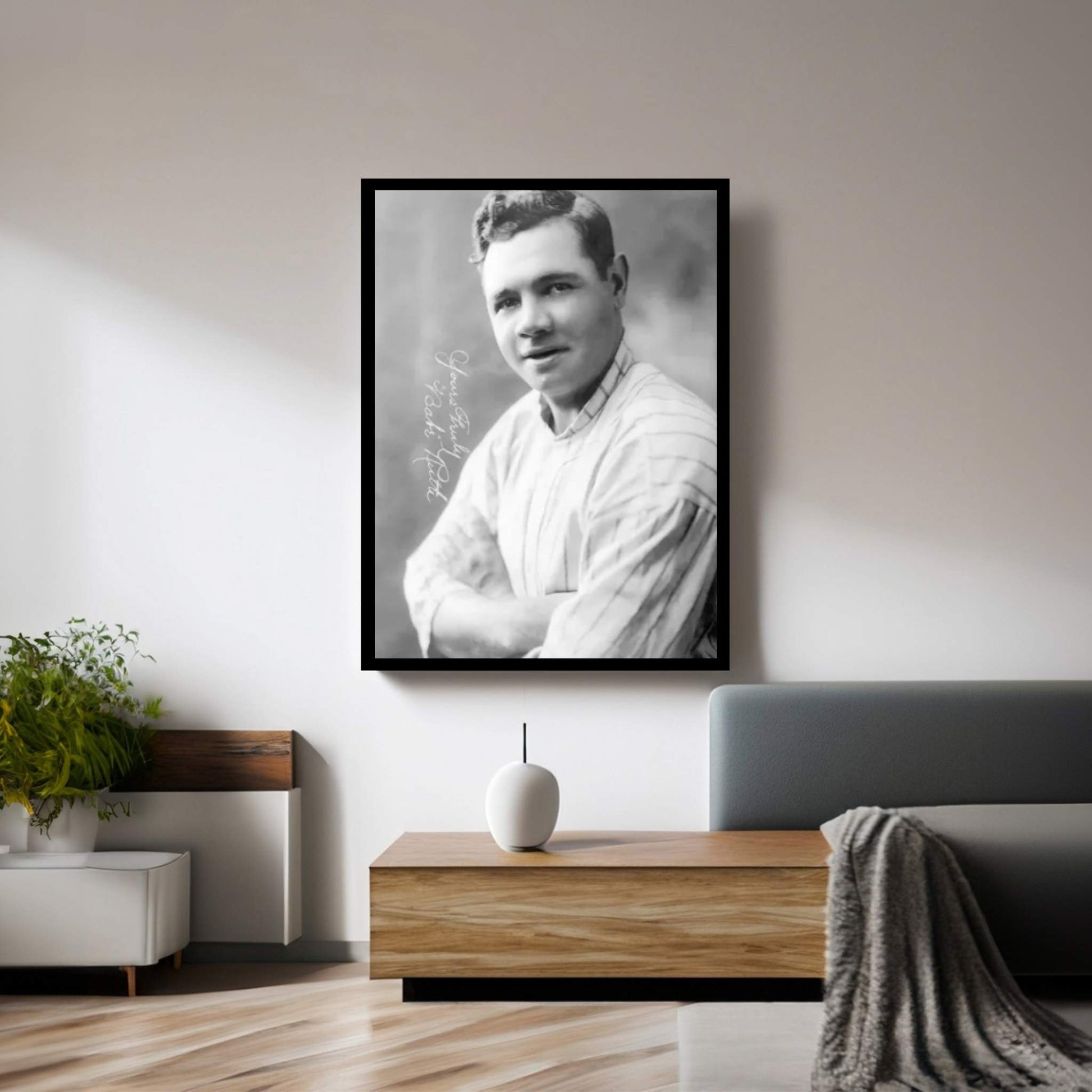 George H. Ruth Canvas Wall Art - Y Canvas