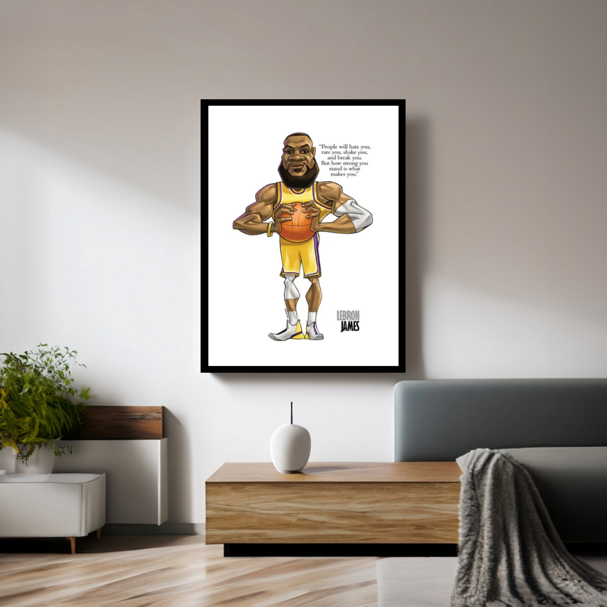 Lebron James Canvas Wall Art - Y Canvas