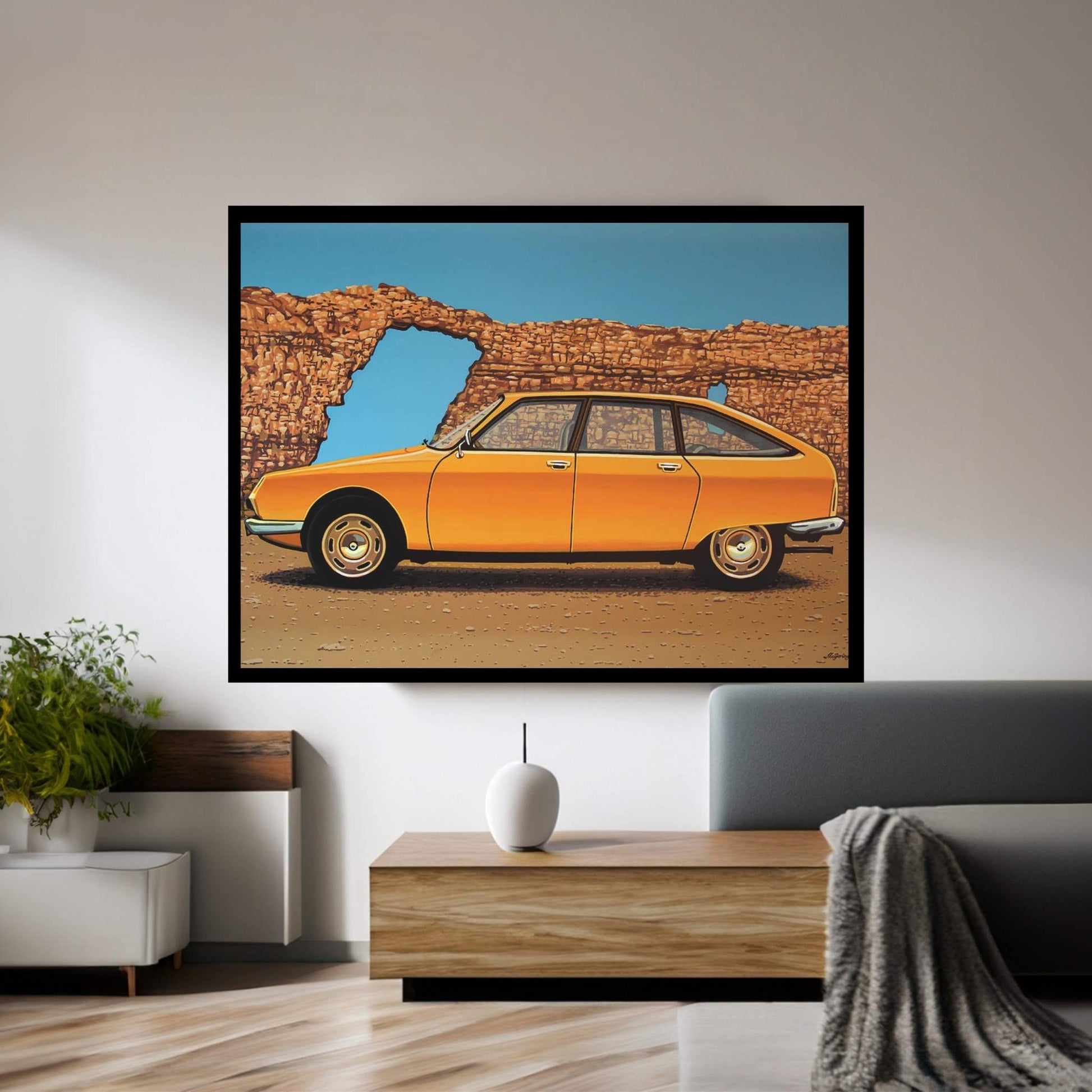 Citroen GS 1970 Canvas Wall Art - Y Canvas