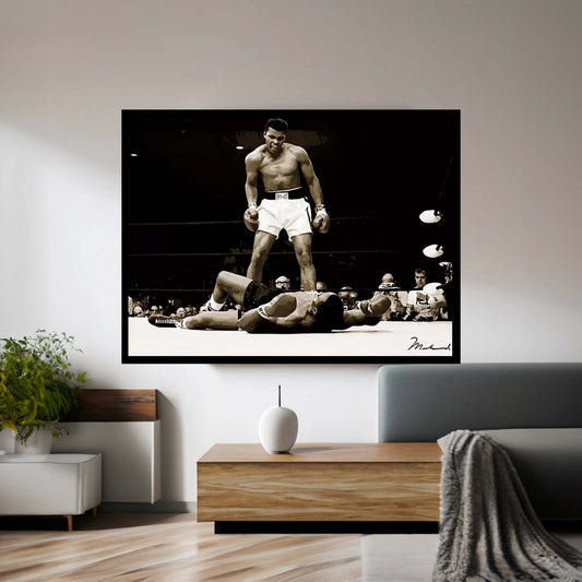 Muhammad Ali Vs. Sonny Liston, 1965 Canvas Wall Art - Y Canvas