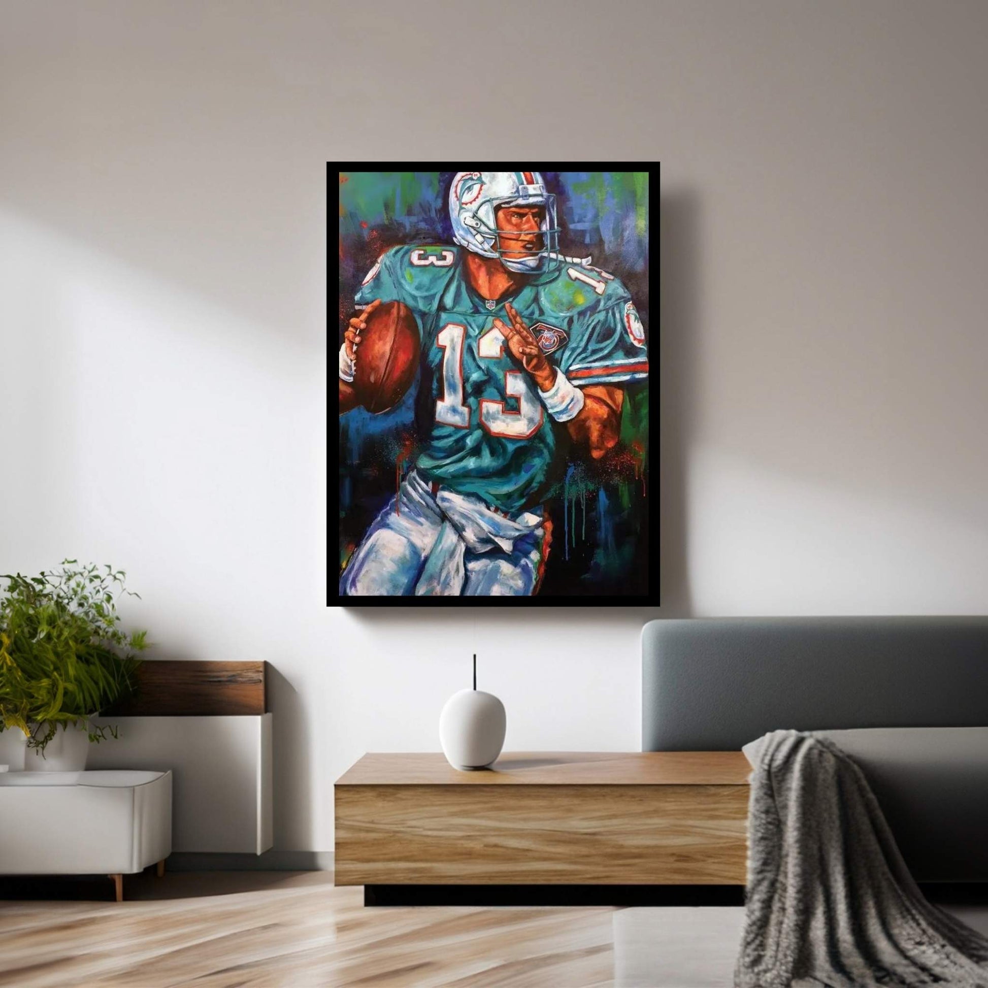 Dan Marino Canvas Wall Art - Y Canvas