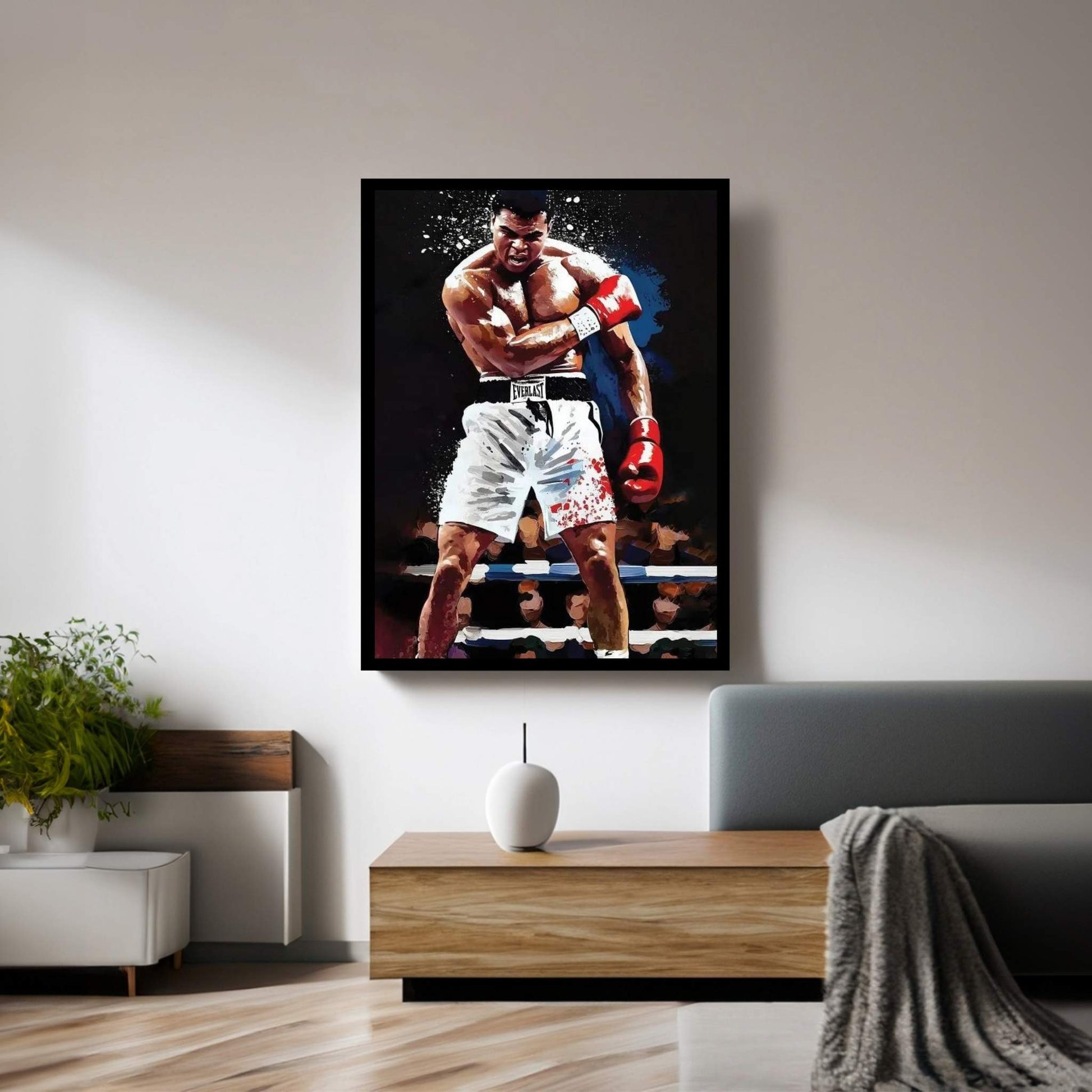 Muhammad Ali - Sting Like A Bee Canvas Wall Art - Y Canvas