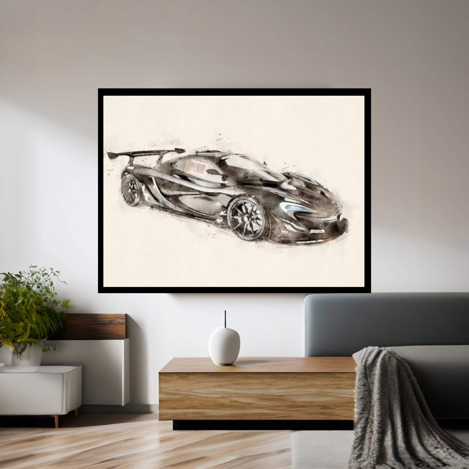 McLaren GTR V II Canvas Wall Art - Y Canvas