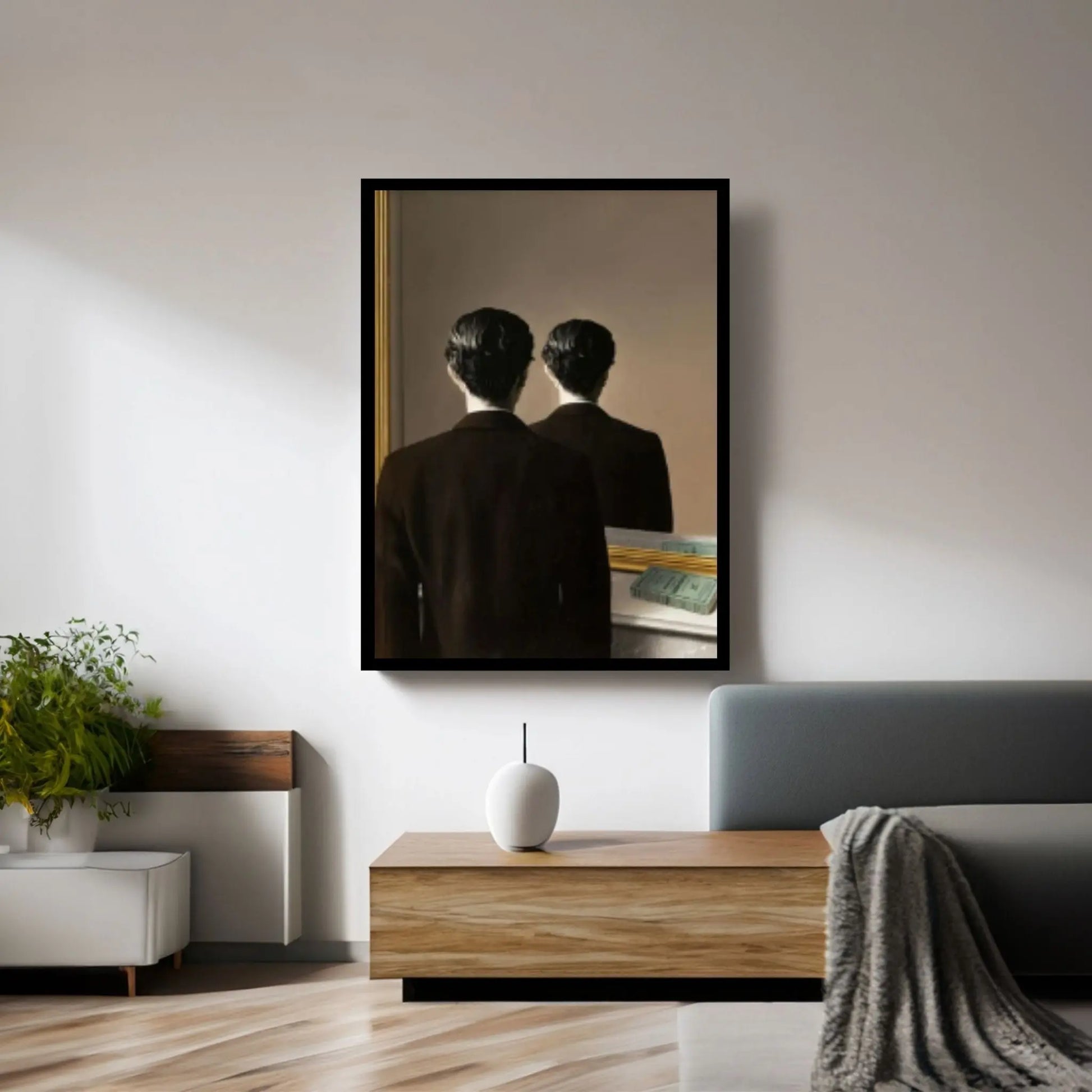 Rene Magritte Canvas Wall Art Poster, Not to be Reproduced Wall Decor Print, Rene Magritte Canvas, Rene Magritte Exhibition Print - Y Canvas