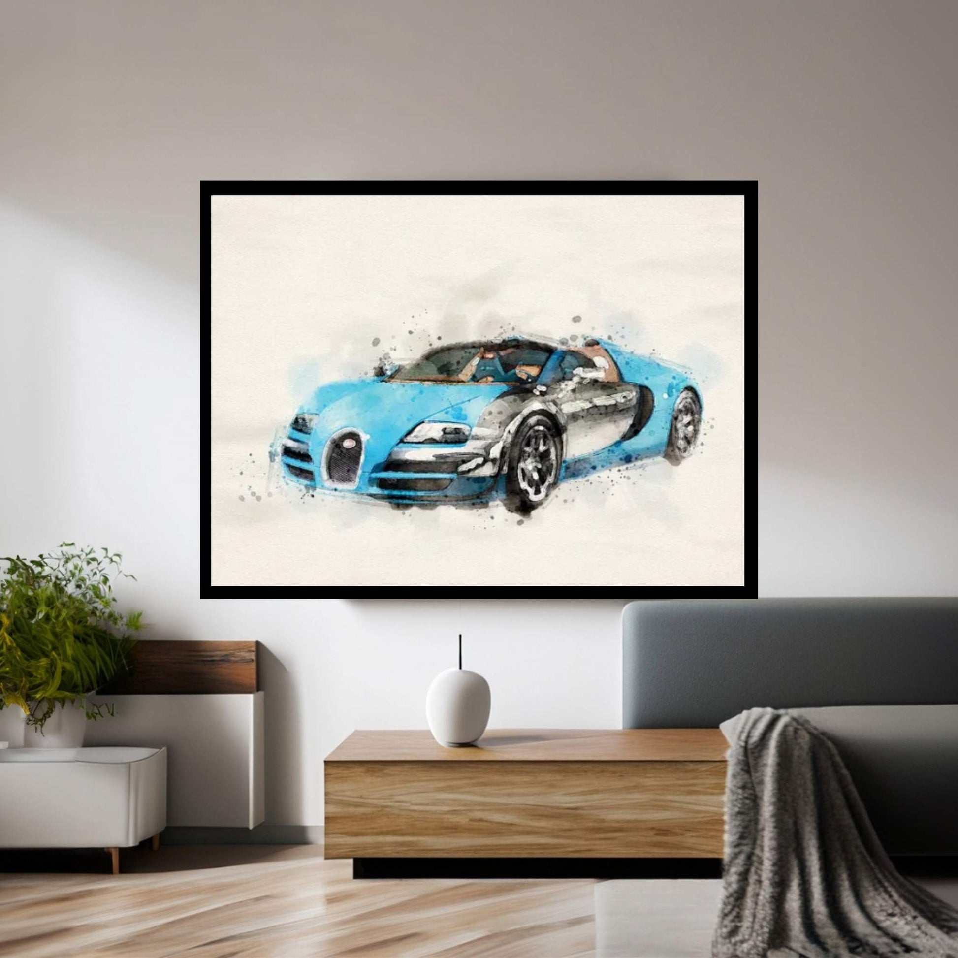 Bugatti Veyron VII Canvas Wall Art - Y Canvas