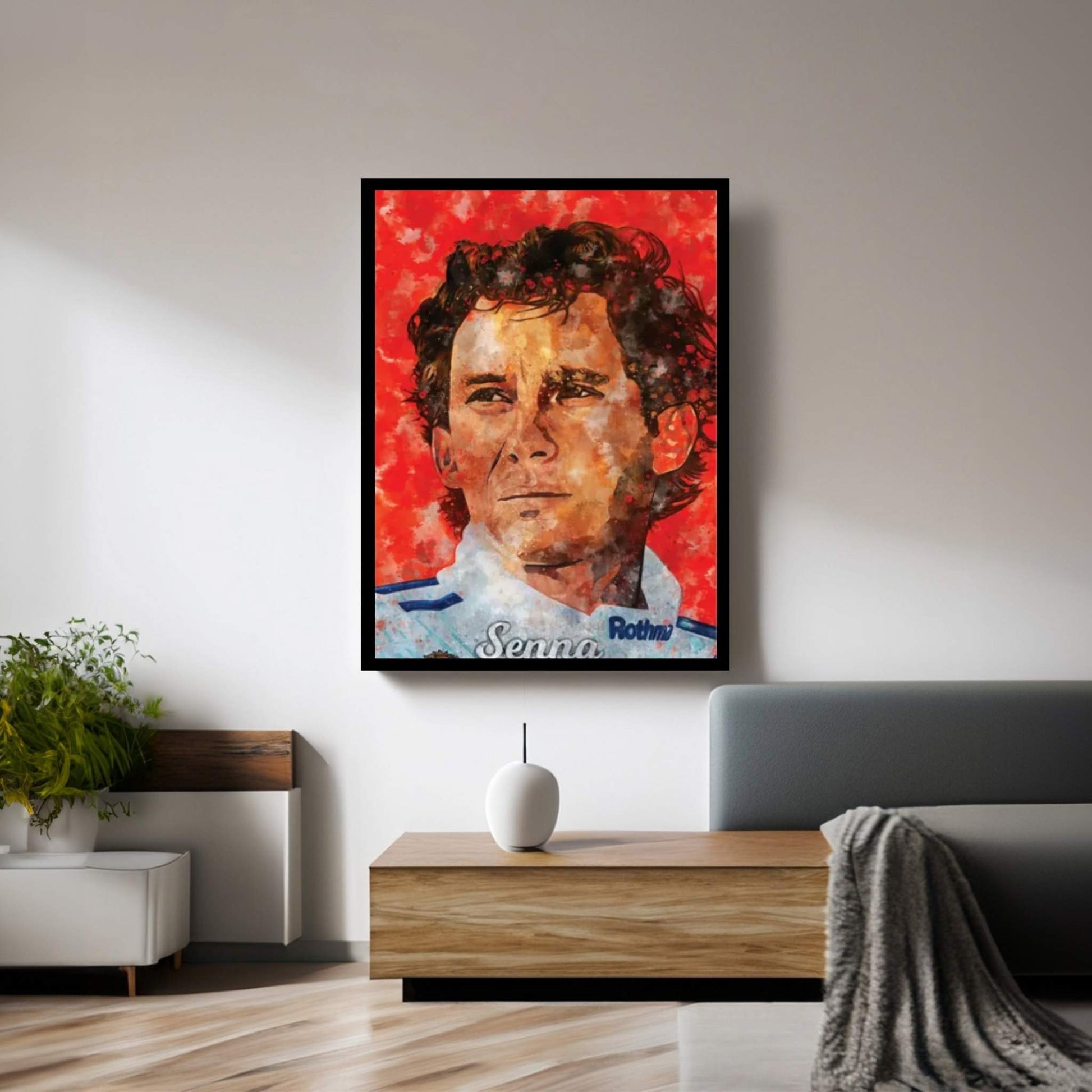 Senna Watercolor Canvas Wall Art - Y Canvas