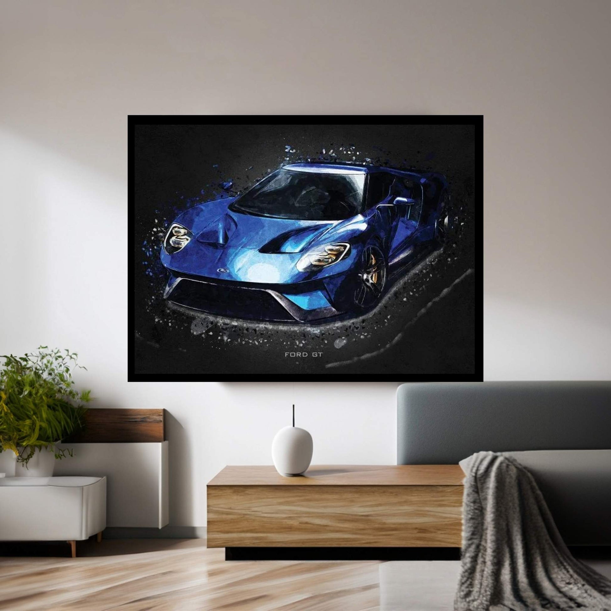 Ford GT Canvas Wall Art - Y Canvas