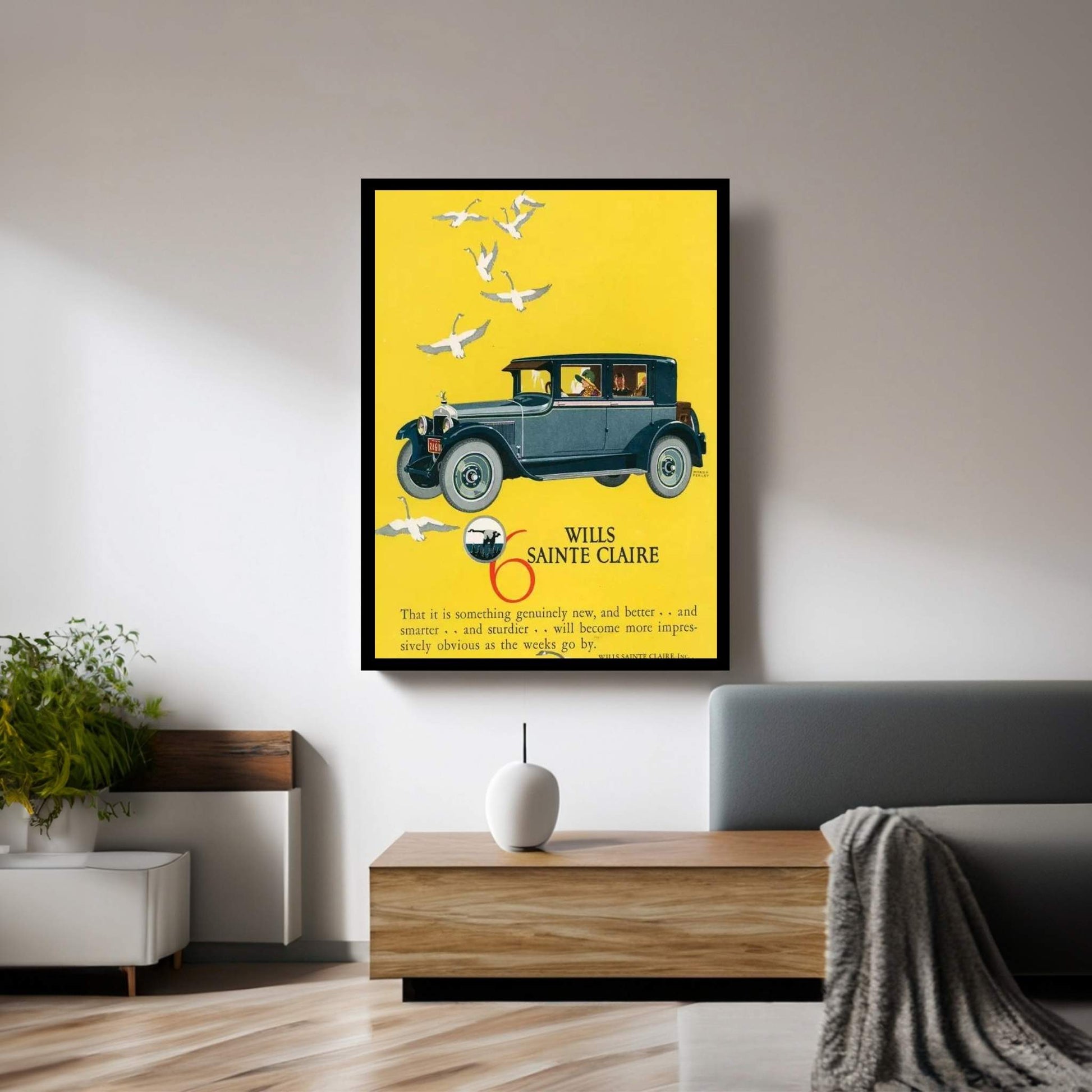 1925 Wills-SainteClaire Magazine Advert Canvas Wall Art - Y Canvas