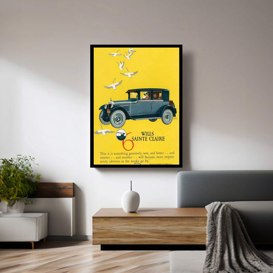 1925 Wills-SainteClaire Magazine Advert Canvas Wall Art - Y Canvas