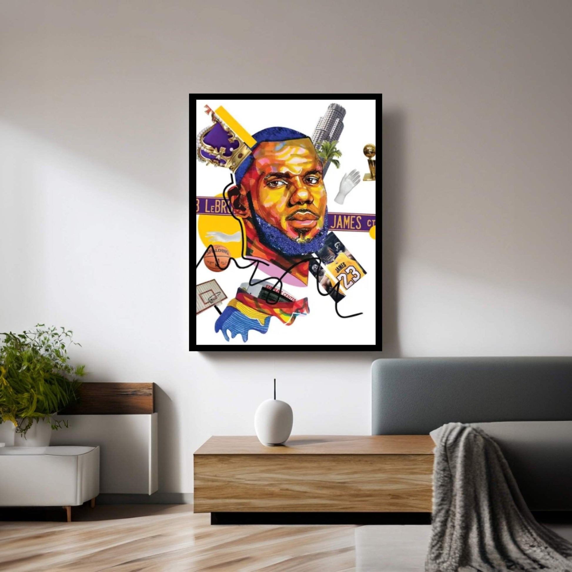 Lebron James Canvas Wall Art - Y Canvas