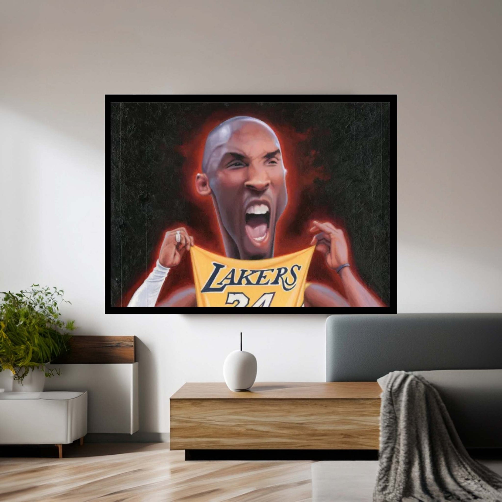 Kobe Bryant Canvas Wall Art - Y Canvas